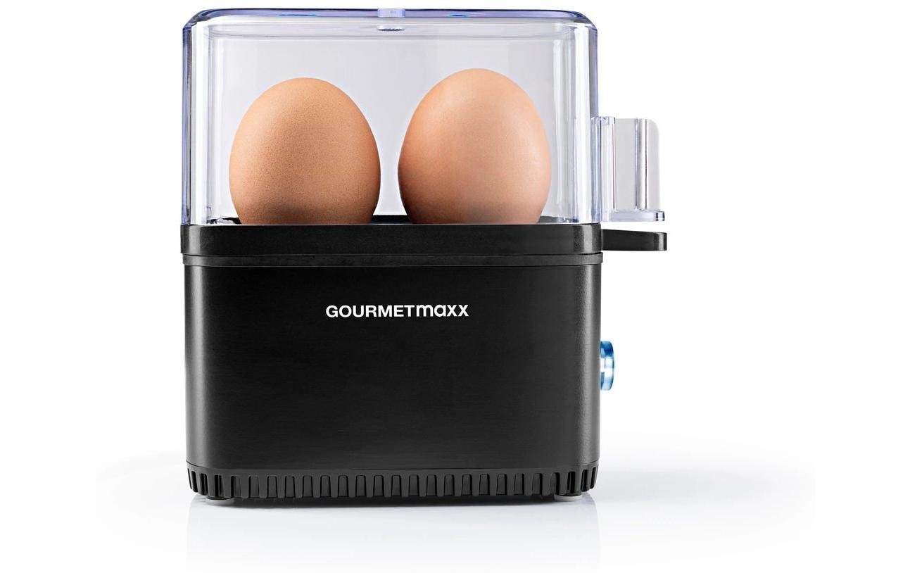 GOURMETmaxx Cuiseur d'œufs »Kompakt 2.0 250 W« für 2 cuis Eier 250 W Kompakter Design-Eierkocher für zwei Frühstückseier