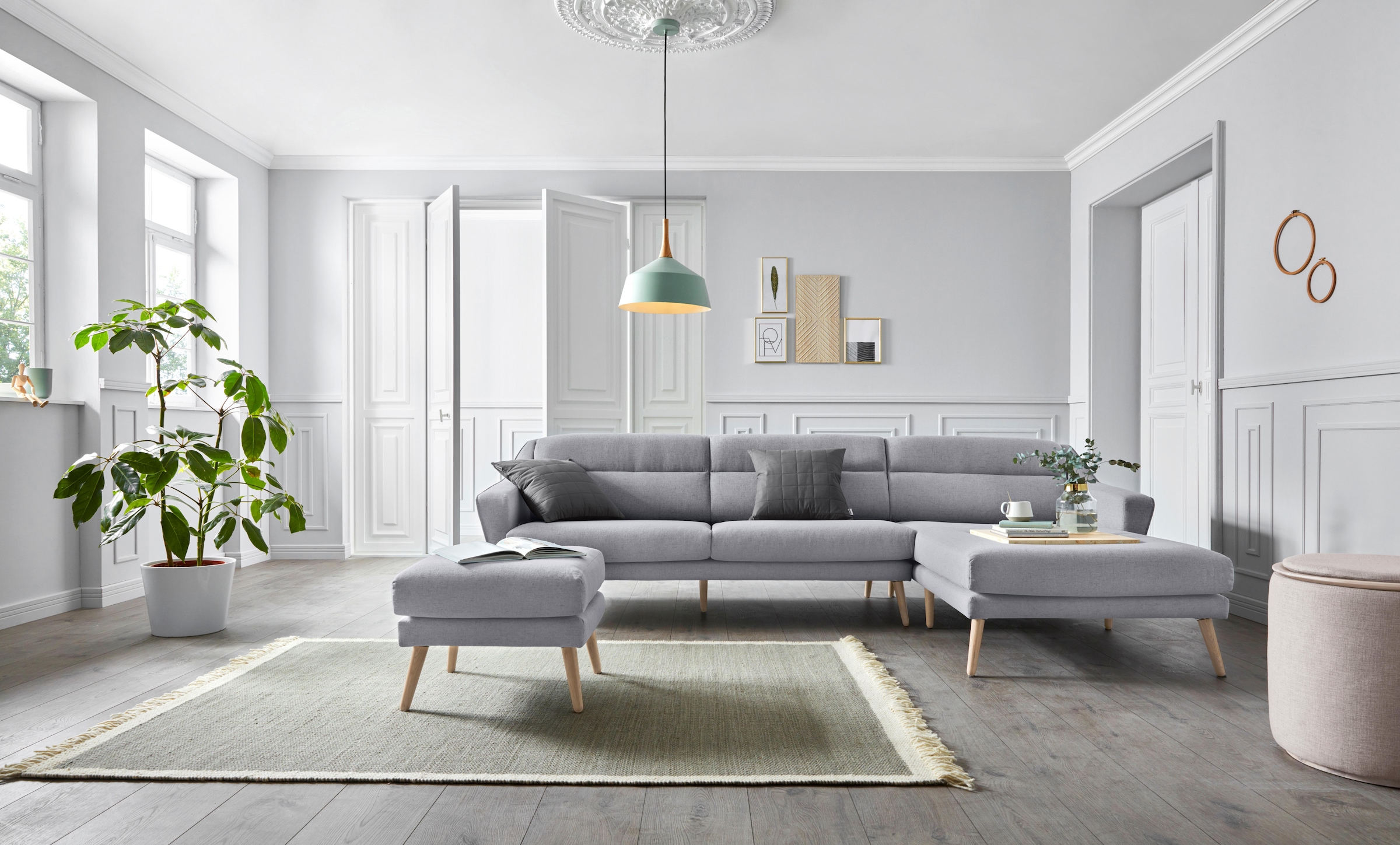 GOODproduct Tabouret »Bille« mit Eiche-Beinen, Design by Morten Georgsen