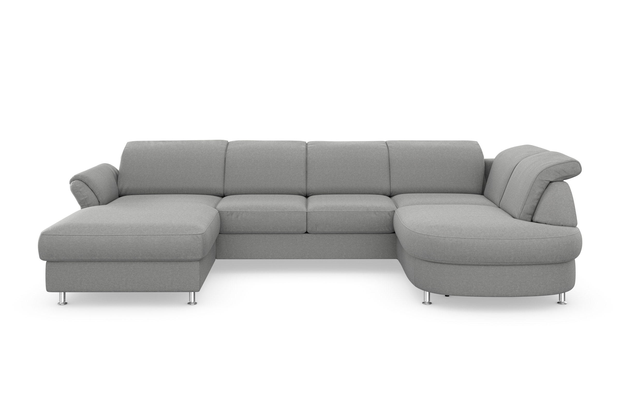 sit&more Wohnlandschaft »Apulia U-Form« wahlweise Bettfunktion, Bettkasten und Kopf- und Armteilverstellung