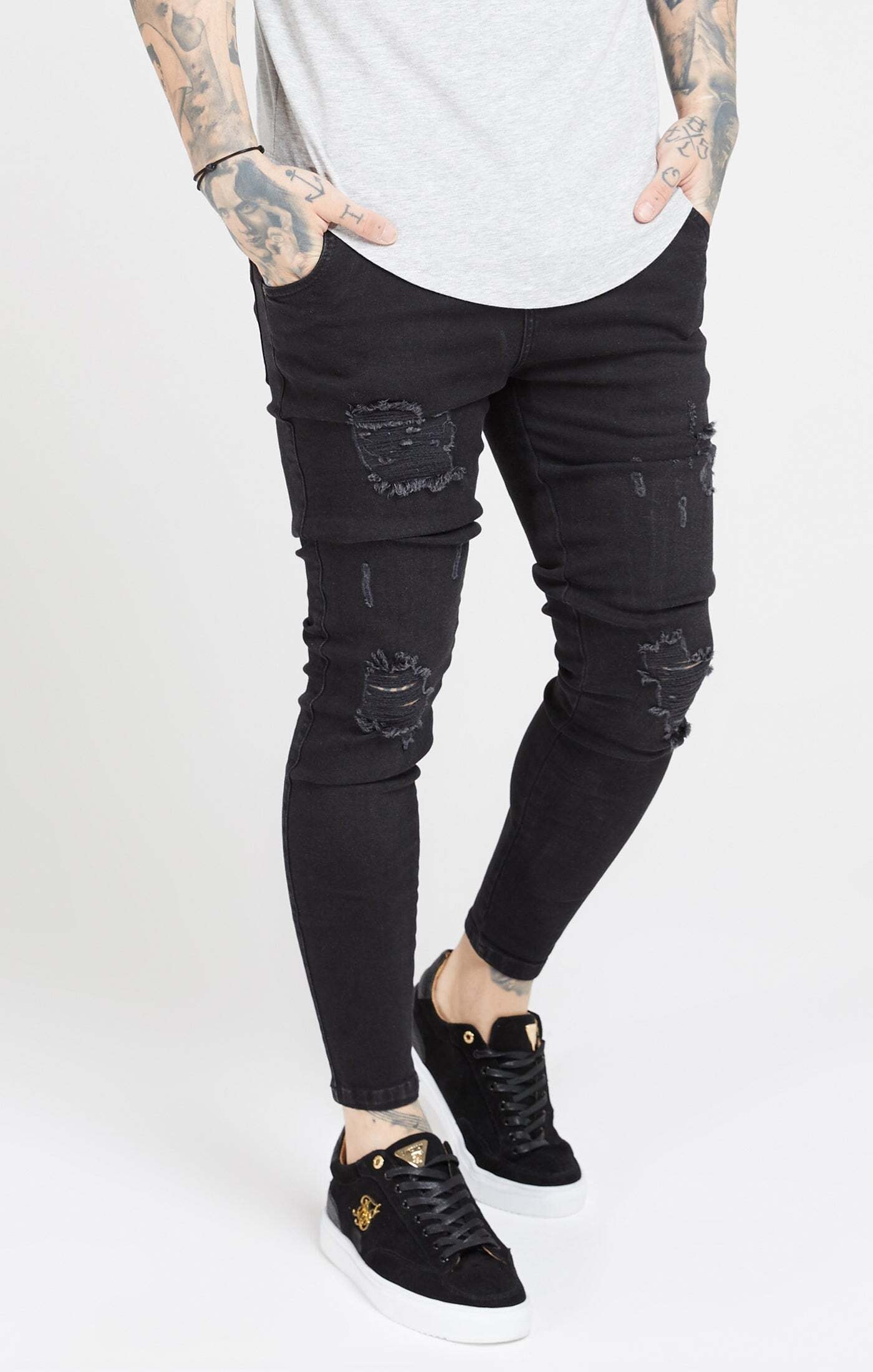 Siksilk Skinny-fit-Jeans »Siksilk Jeans Essential Distressed Skinny Jean«