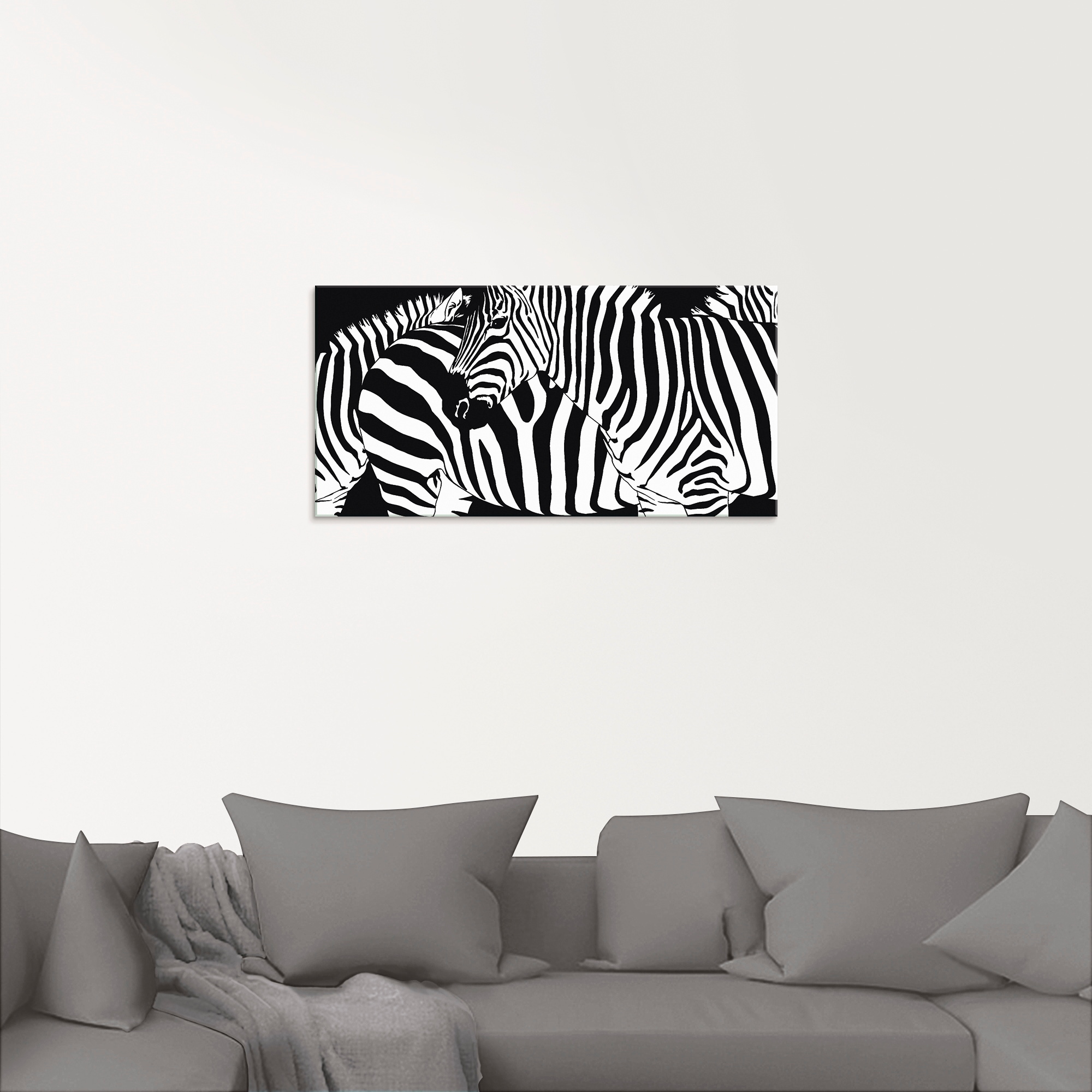 Artland Glasbild »Zebrastreifen«, Wildtiere, (1 St.), in verschiedenen Grössen