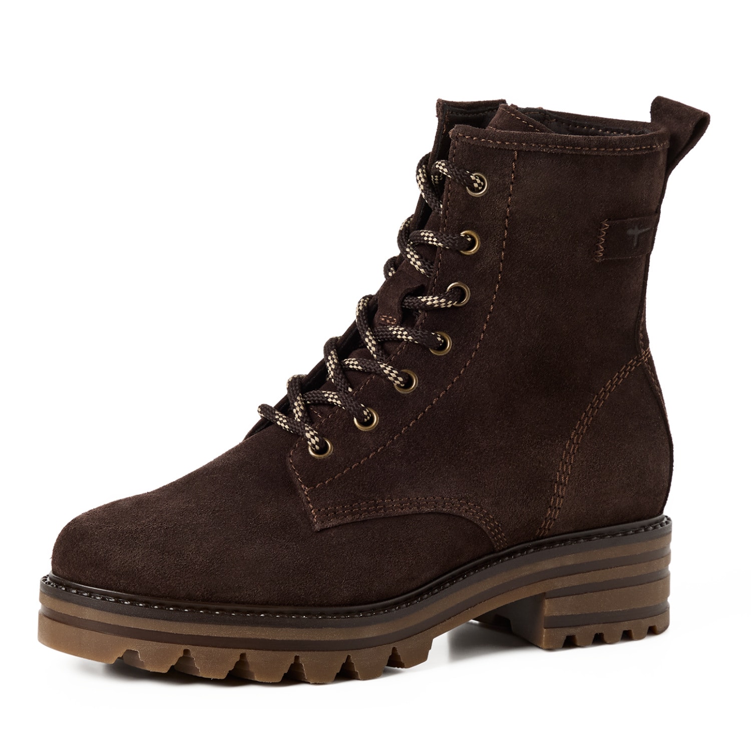 Image of Tamaris Schnürstiefelette Blockabsatz, Schnürboots mit zusätzlichem Innenreissverschluss
