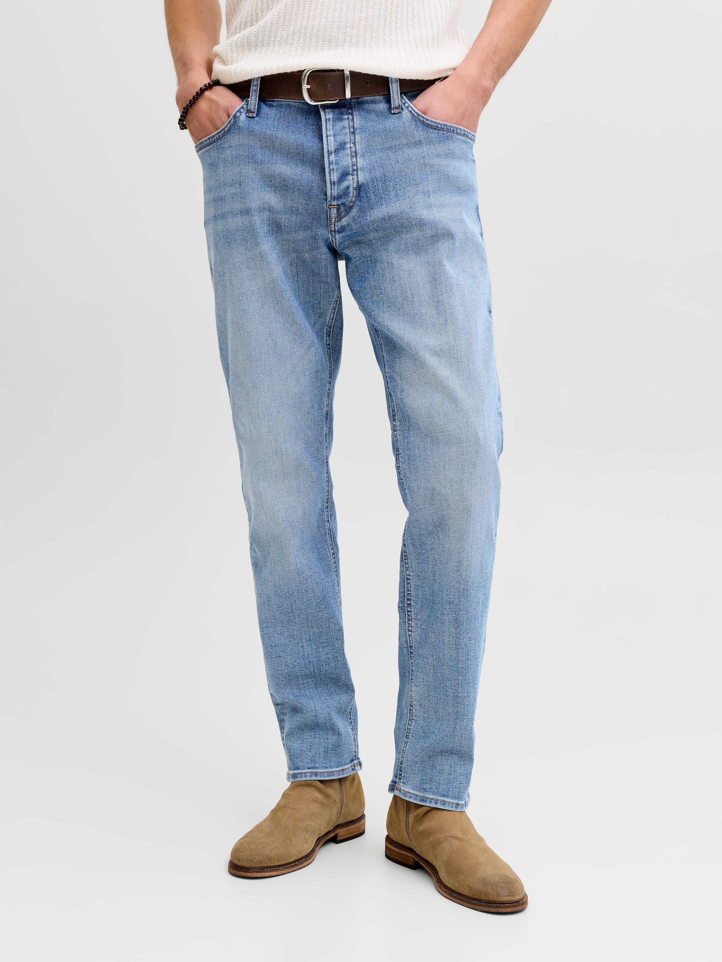 Image of Jack & Jones Tapered-fit-Jeans "JJIMIKE JJORIGINAL ST 171 NOOS" Baumwollmischung, comfort fit