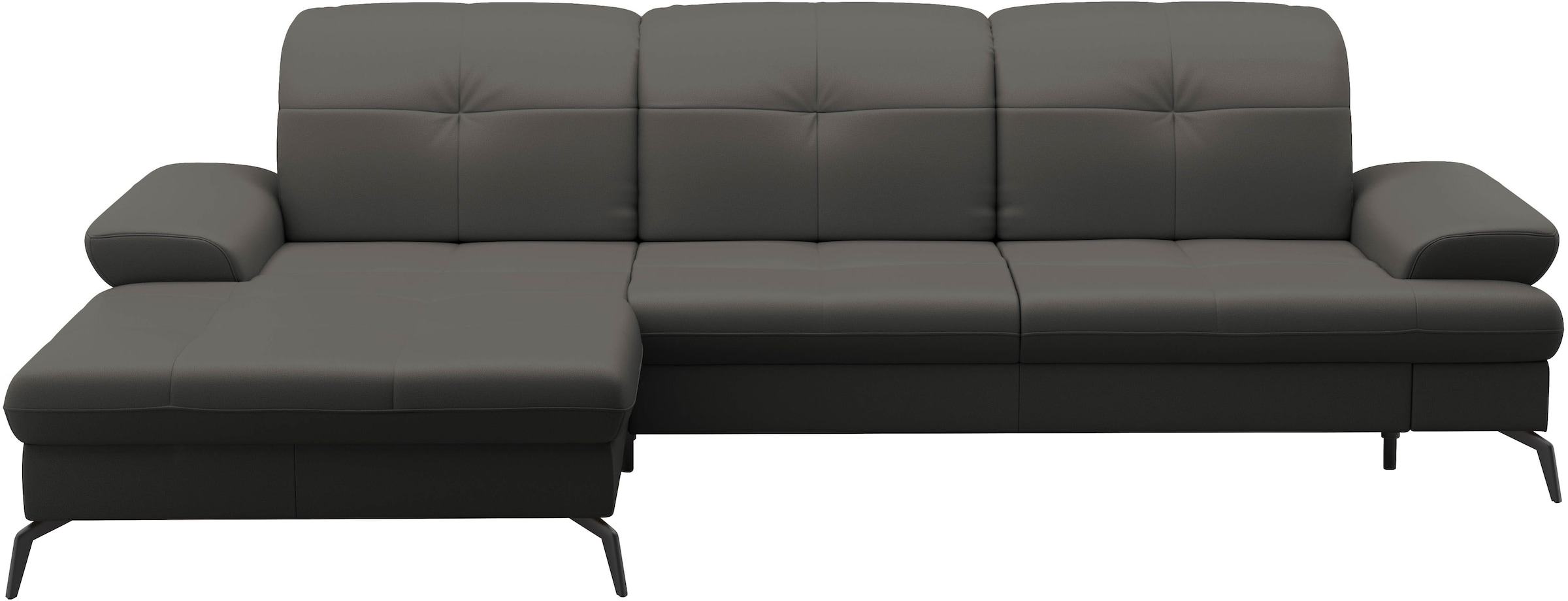 sit&more Ecksofa »Amica, L-Form, inkl. Sitztiefenverstellung & Armteilverstellung«, wahlweise mit Bettfunktion, Bettkasten und Kopfteilverstellung