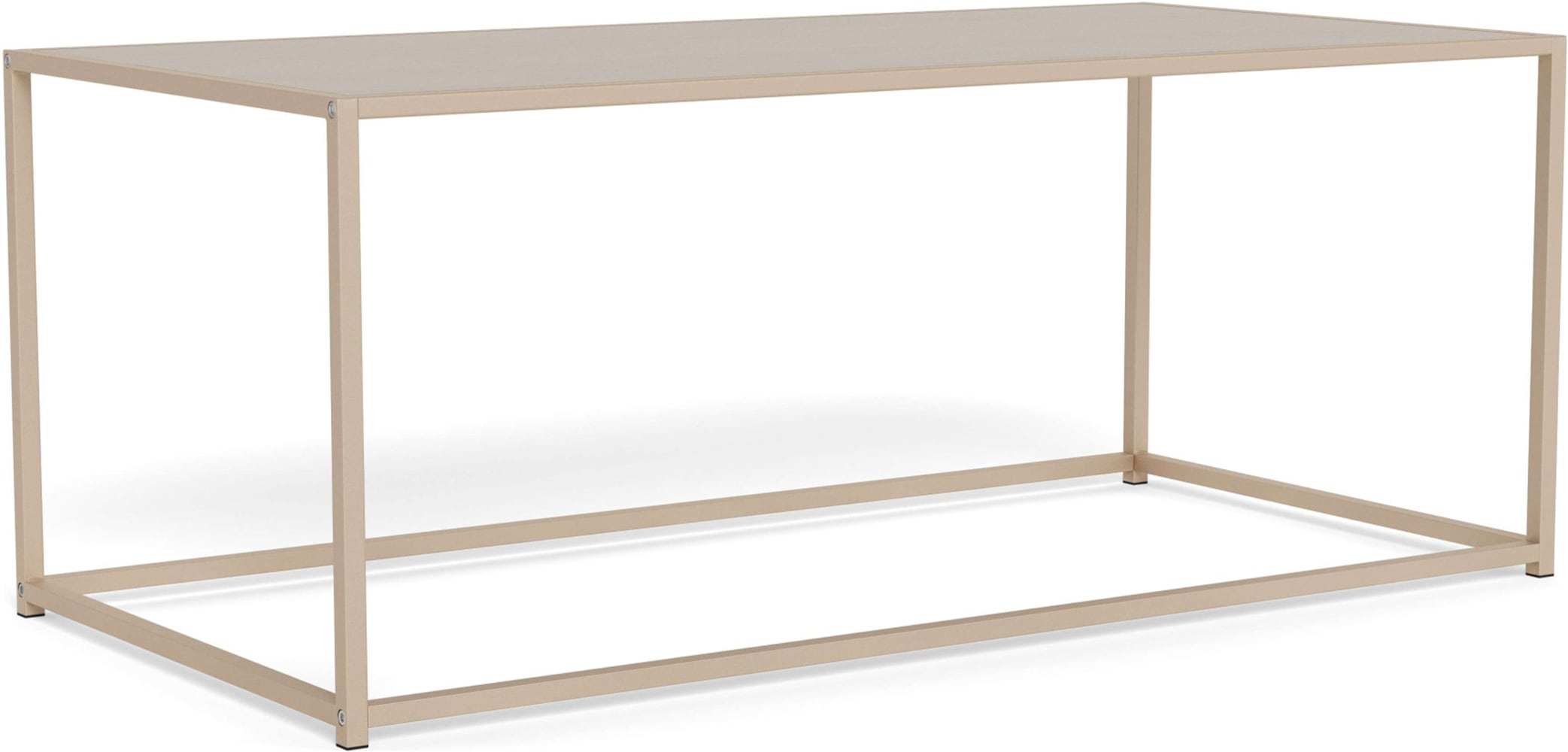 Image of ACTONA GROUP Couchtisch "Seaford Kaffeetisch, Wohnzimmertisch" Rechteckiger Couchtisch, grau, mit Stahlgestell, 100x50x40 cm.