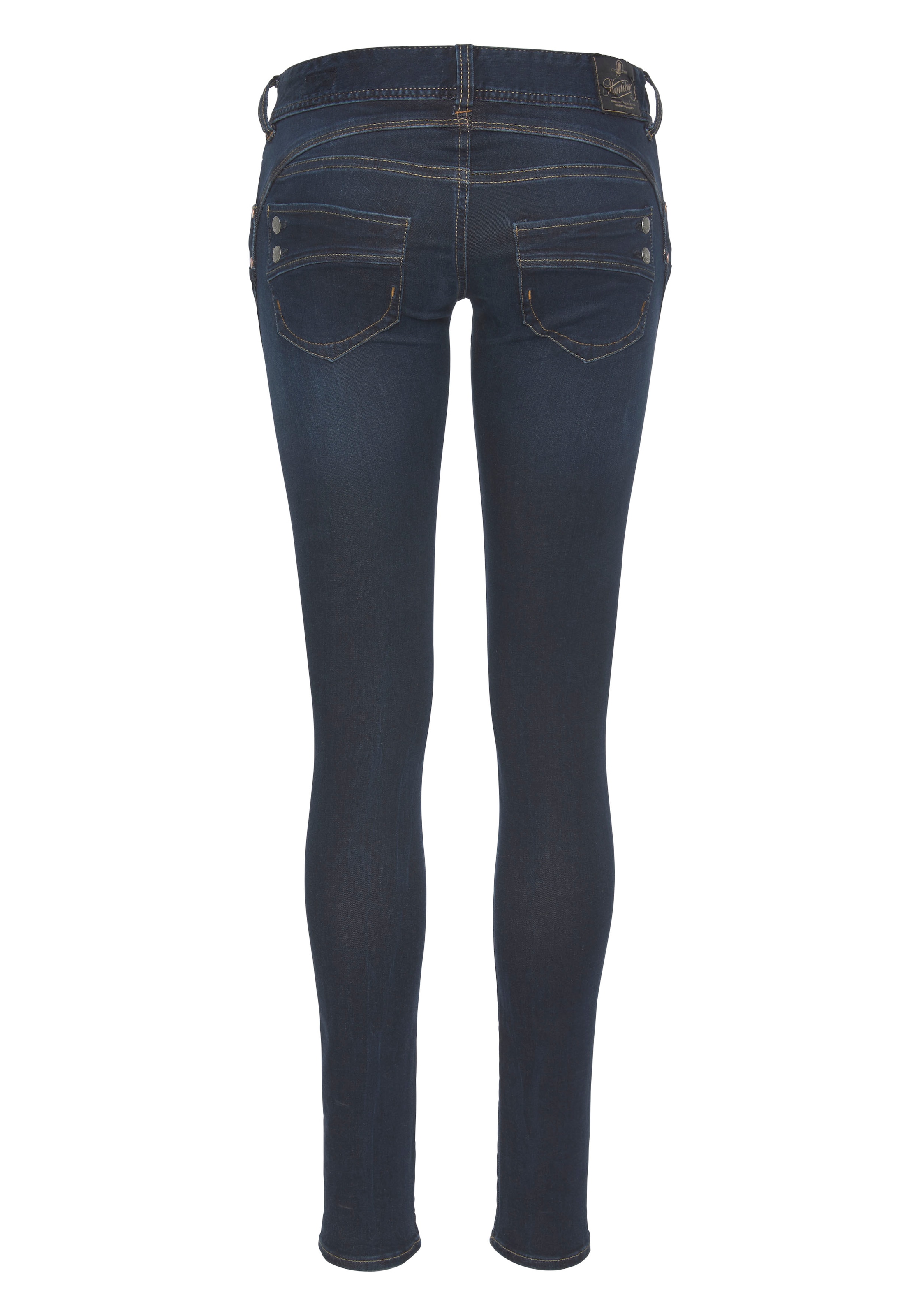 Herrlicher Slim-fit-Jeans »Piper Slim Denim«, mit Zierknöpfen an den Gesässtaschen