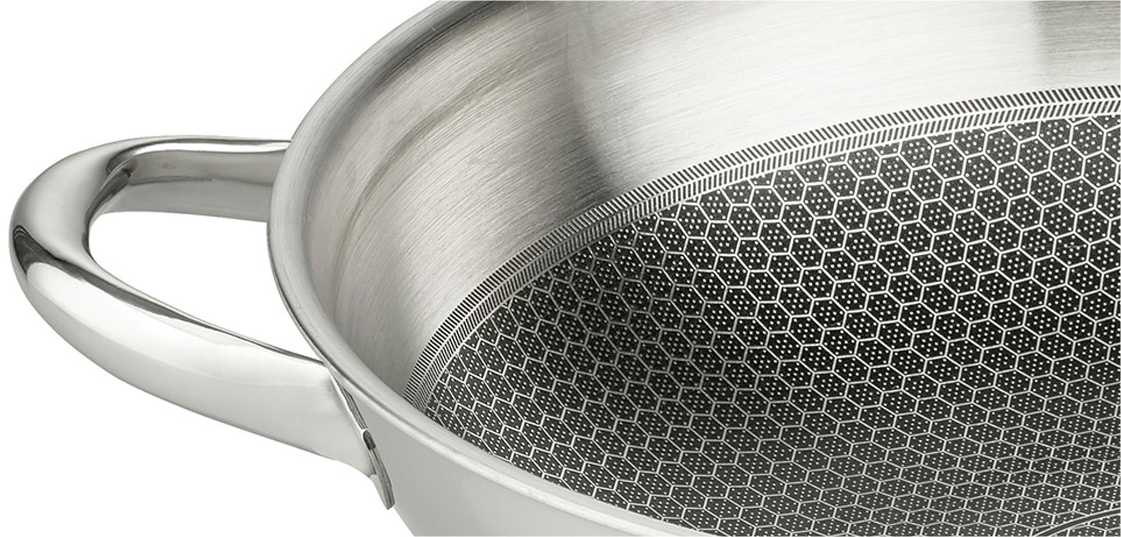 Elo Premium Wok »Relief Evolution Wokpfanne« Edelstahl 18/10 1 pièces tlg. durchgehender Aluminium-Kern, aussen magnetischer Edelstahl