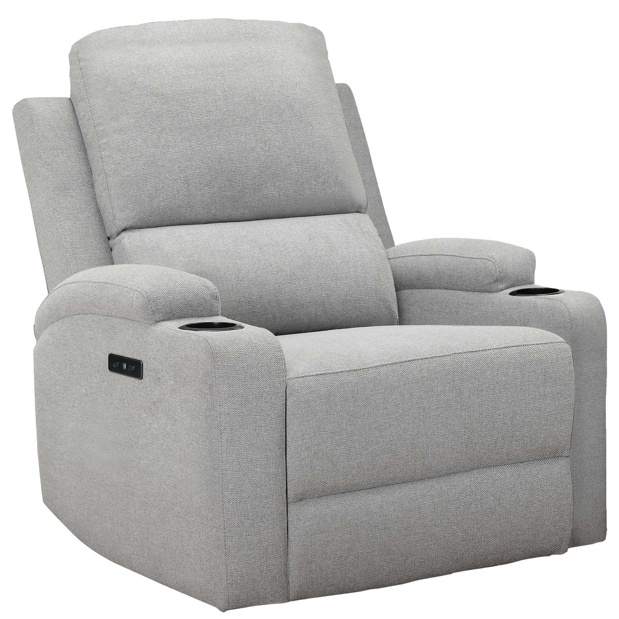 GOODproduct Fauteuil de relaxation »NAPORI Struktur, Kinosessel, Multimedia-Sessel« Fauteuil TV avec fonction relaxation manuelle et électrique et porte-boisson