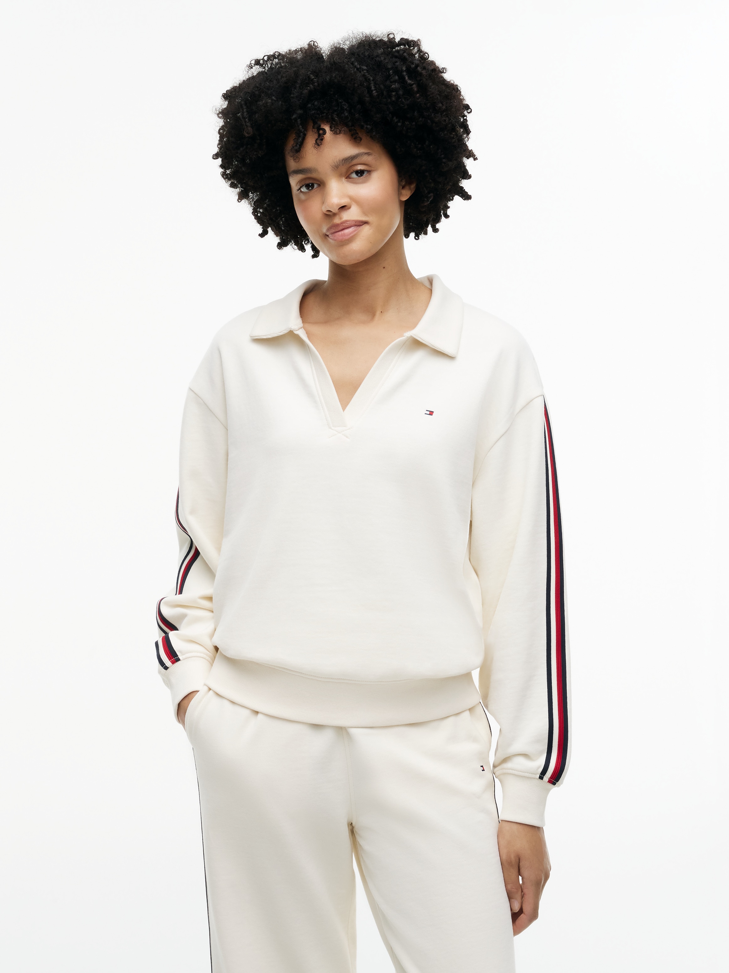 Image of Tommy Hilfiger Underwear Sweatshirt "RUGBY SWEATER", aus Baumwoll-Terry, Relaxed Fit