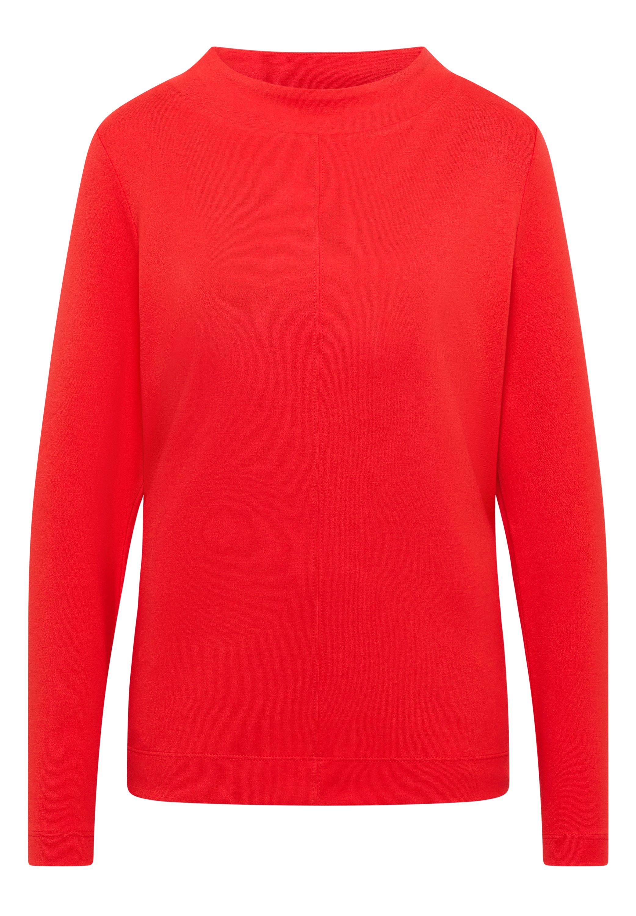 Cecil T-shirt à manches longues mit Stehkragen, Funnelneck