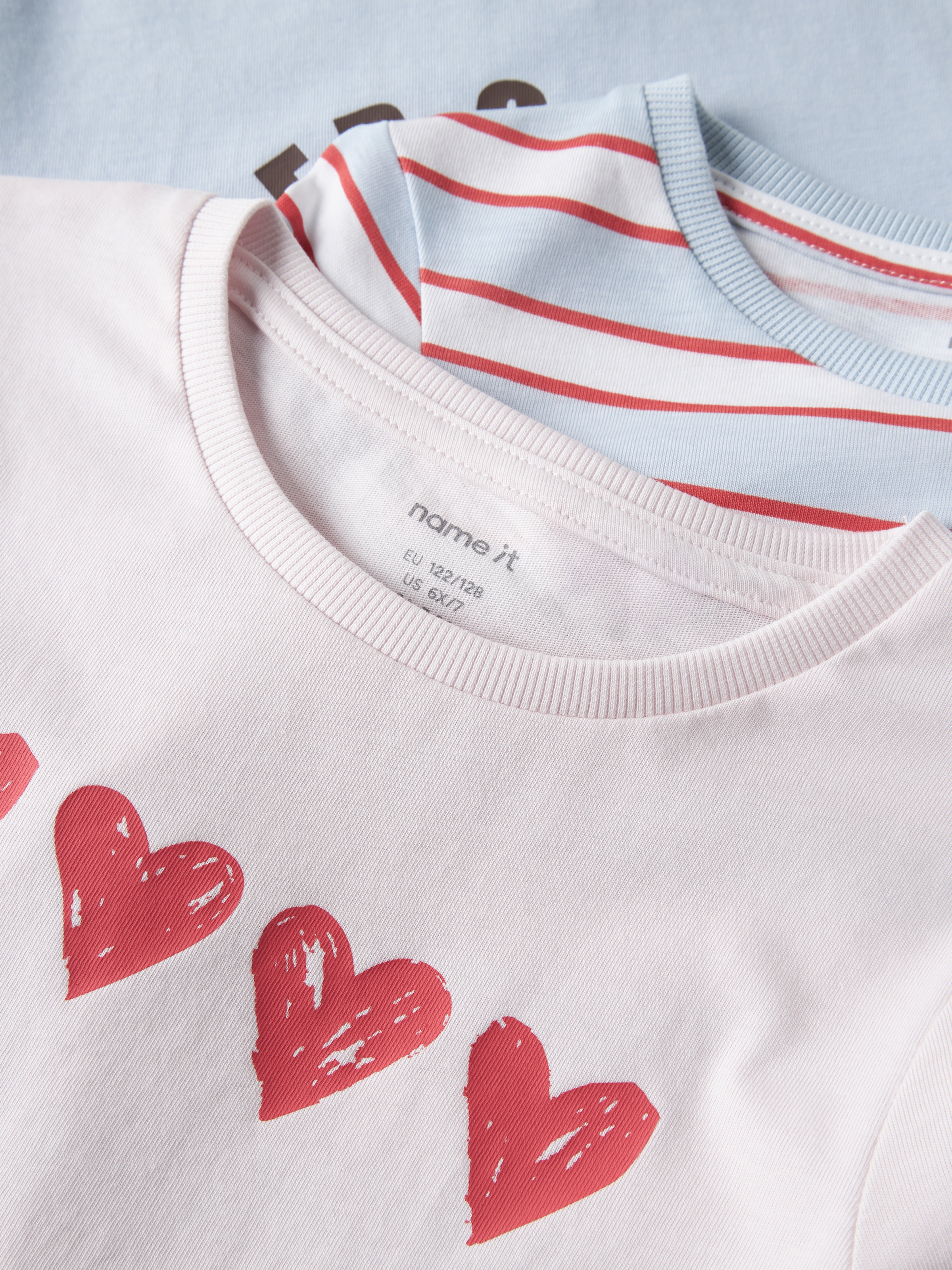 Name It T-shirt à manches longues »NKFNIANA 3P LS TOP« Paquet, 3 coton, coupe régulière