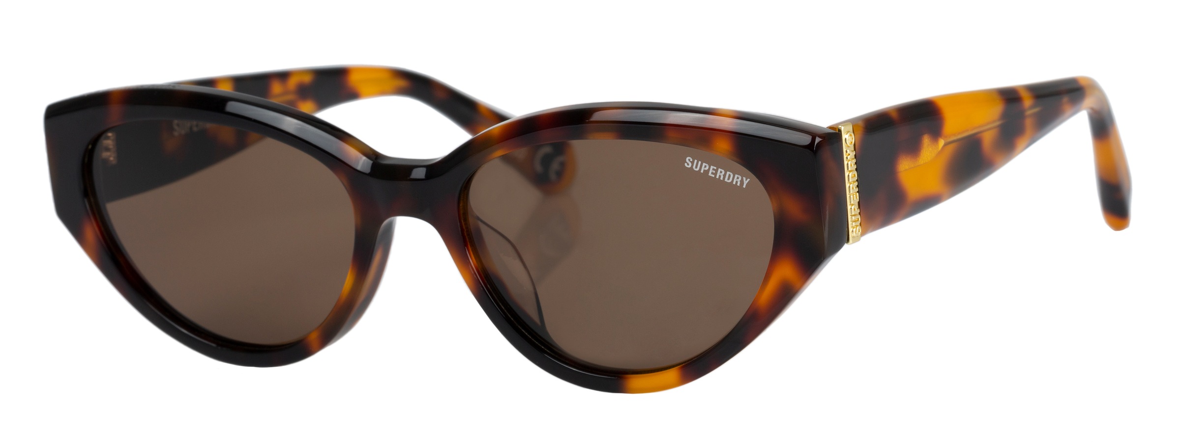 Image of Superdry Sonnenbrille "Modell 996078" Form CatEye, Logoschriftzug auf Bügel, Kunststofffassung