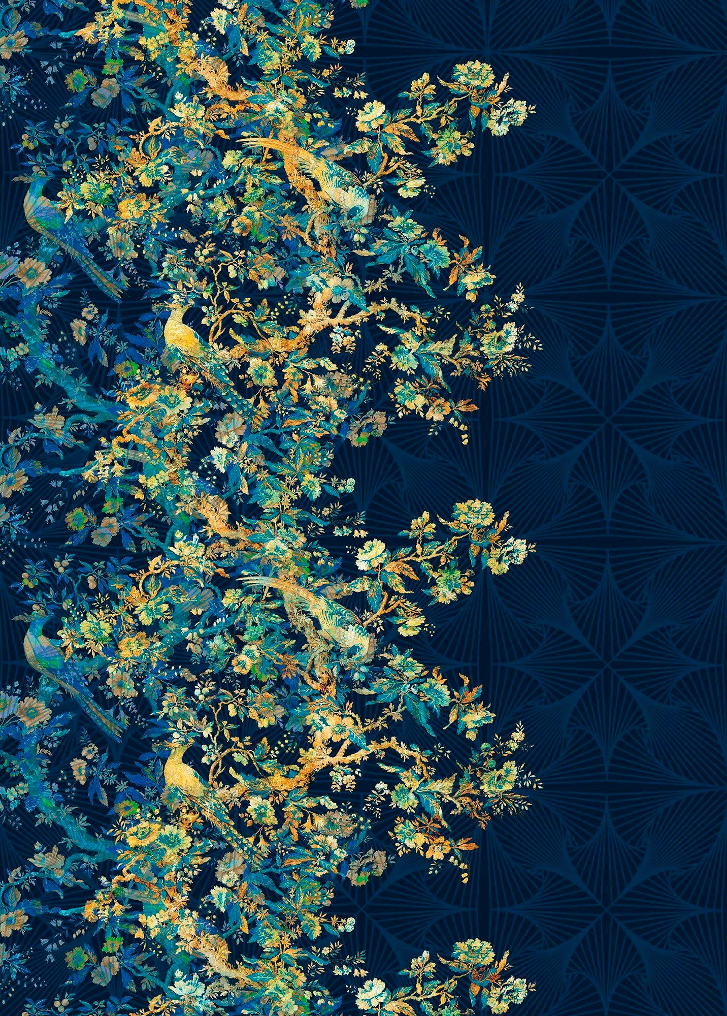 Image of Komar Vliestapete "Digitaldruck Vlies - Nocturne - Grösse 200 x 280 cm" bedruckt glatt Wohnzimmer, Schlafzimmer