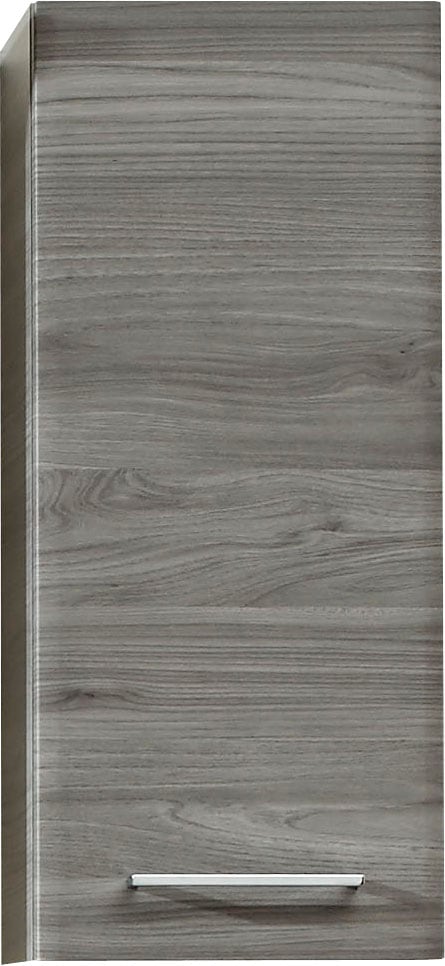 Image of Saphir Hängeschrank "Quickset 916 Wand-Badschrank 30 cm breit mit 1 Tür, 2 Einlegeböden" Badezimmer-Hängeschrank Sangallo Grau quer Nachbildung