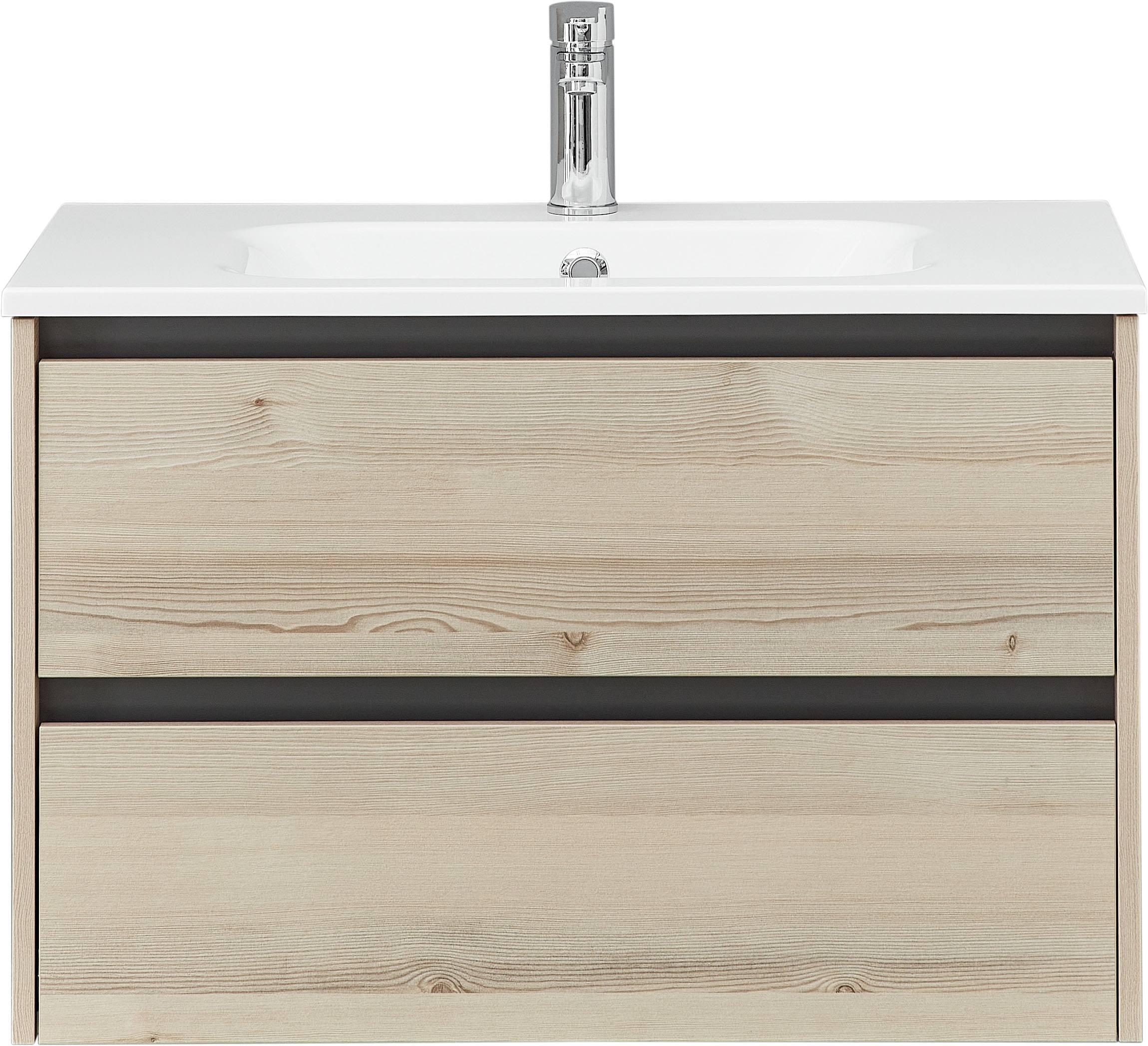 Saphir Ensemble de meubles de salle de bain »Mineralmarmor-Waschisch und Waschtischunterschrank« 2 cuis tlg.