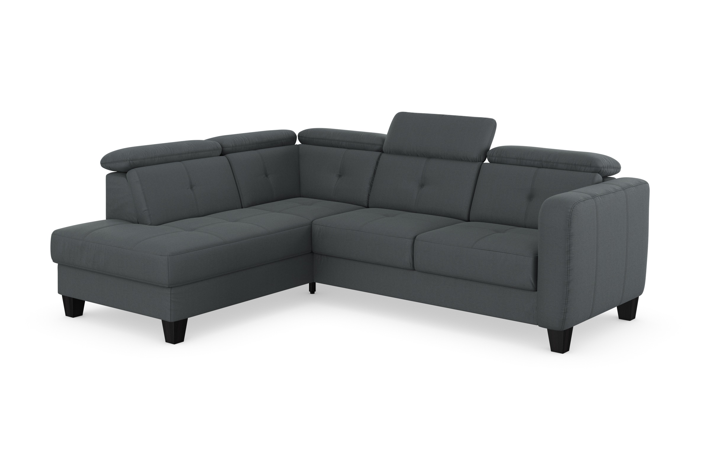sit&more Ecksofa »Belluci L-Form« inklusive Federkern, wahlweise mit Bettfunktion und Bettkasten
