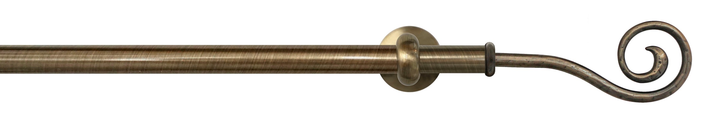 Image of GARESA Gardinenstange »ESPERANCA«, 2 läufig-läufig, Wunschmasslänge, rustikale Vorhanggarnitur, einfache Montage, m. Stangenverbinder verlängerbar, Wandmont., Eisen, Endk. Spirale, m. Ringe bei Ackermann Versand Schweiz