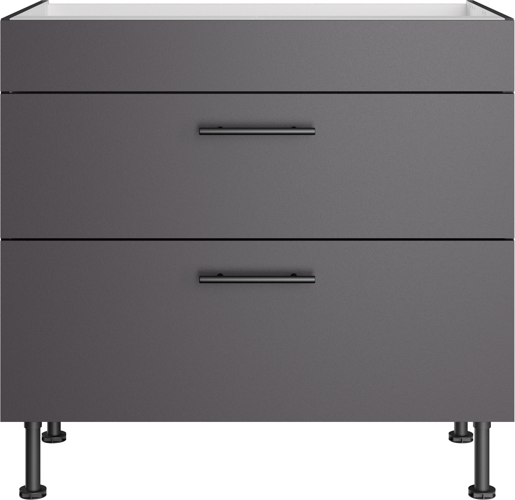OPTIFIT Armoire d'encastrement pour table de cuisson »Fiona« Breite 90 cm, mit 2 Auszügen und höhenverstellbaren Stellfüssen