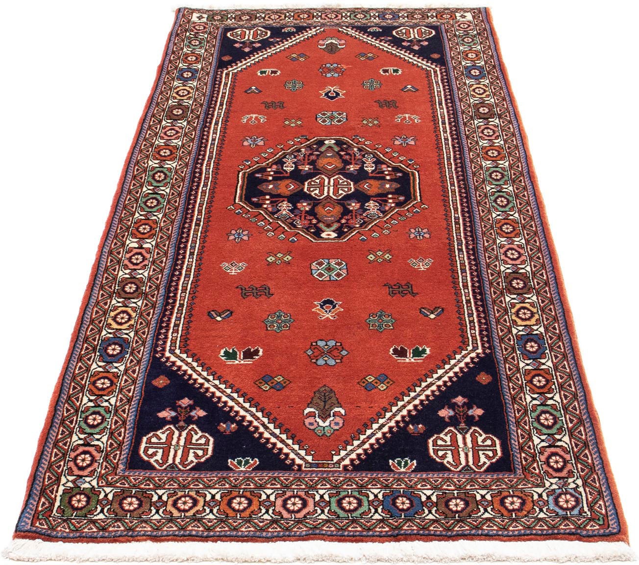 Image of morgenland Hochflor-Läufer »Yalameh Medaillon Rosso scuro 194 x 60 cm«, rechteckig, 1 mm Höhe, Handgeknüpft bei Ackermann Versand Schweiz