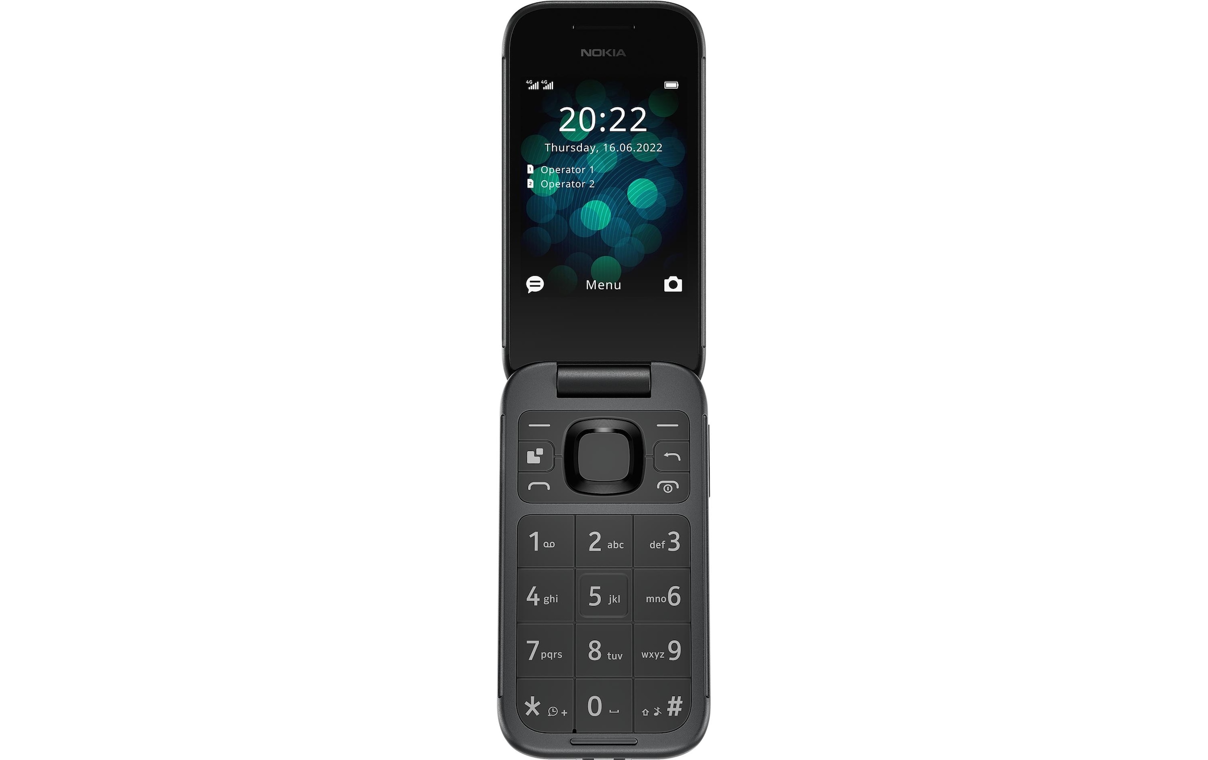 Smartphone »2660 4G Flip schwarz«, Schwarz, 7,08 cm/2,8 Zoll, 128 GB Speicherplatz,...