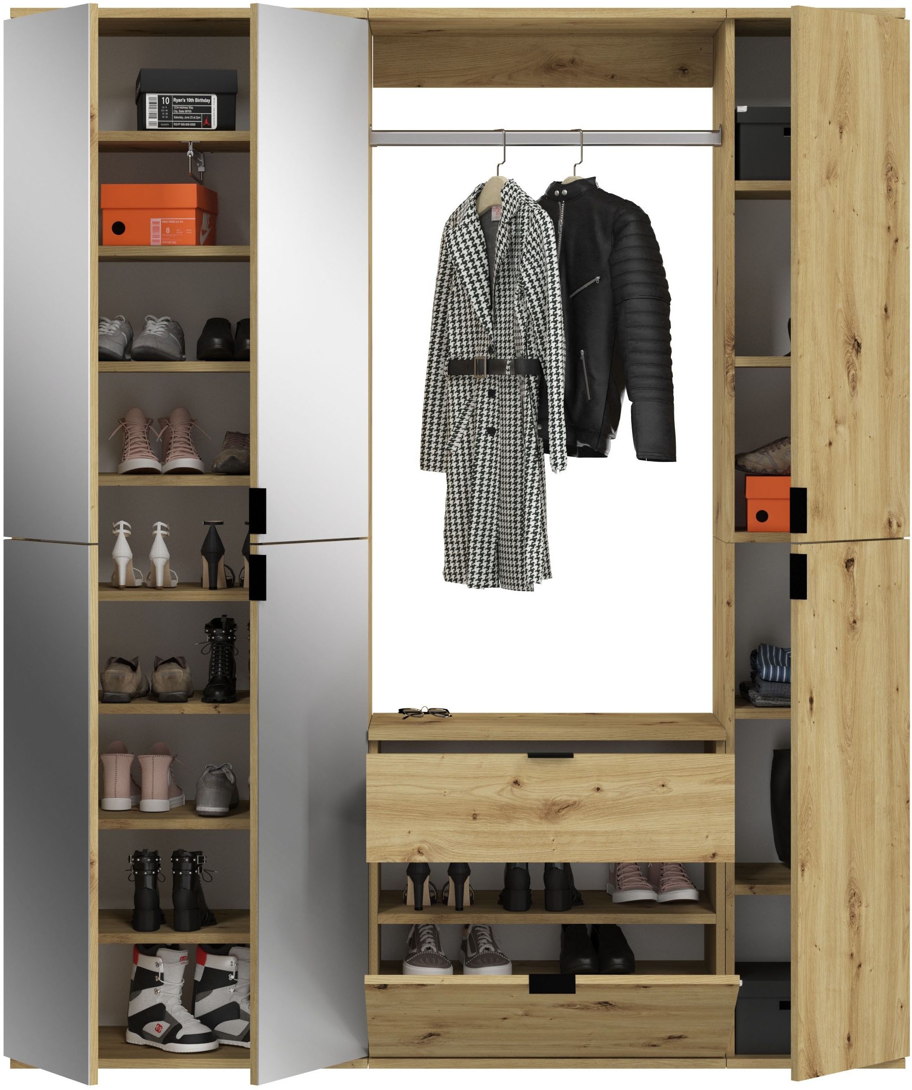 INOSIGN Ensemble de vestiaires »Trondheim, Breite 152 cm, 5-teilig, bestehend aus:« Set, 4 cuis tlg.