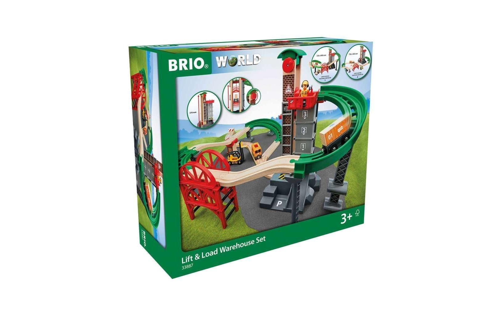 BRIO® Bâtiment de train jouet »BRIO Grosses Lagerhaus-Set Aufzug«