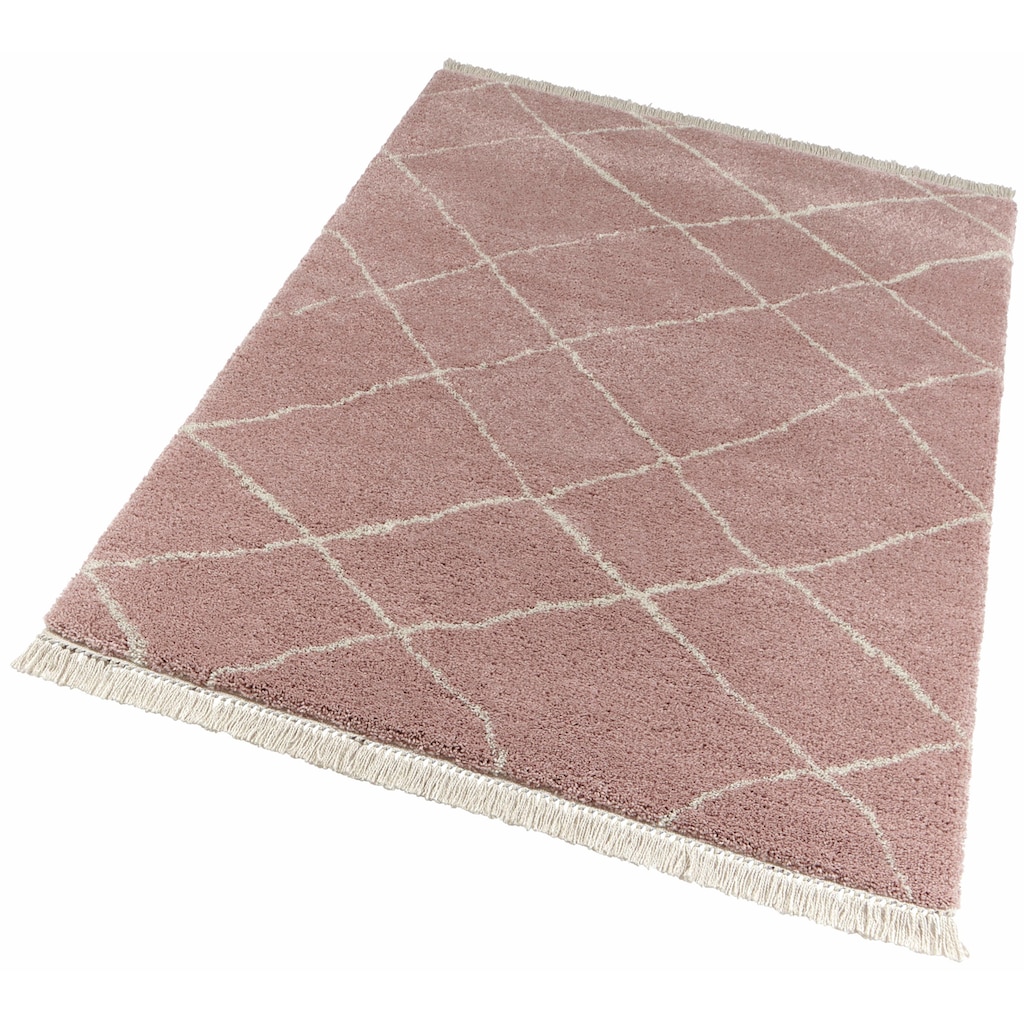 freundin Home Collection Hochflor-Teppich »Primrose«, rechteckig