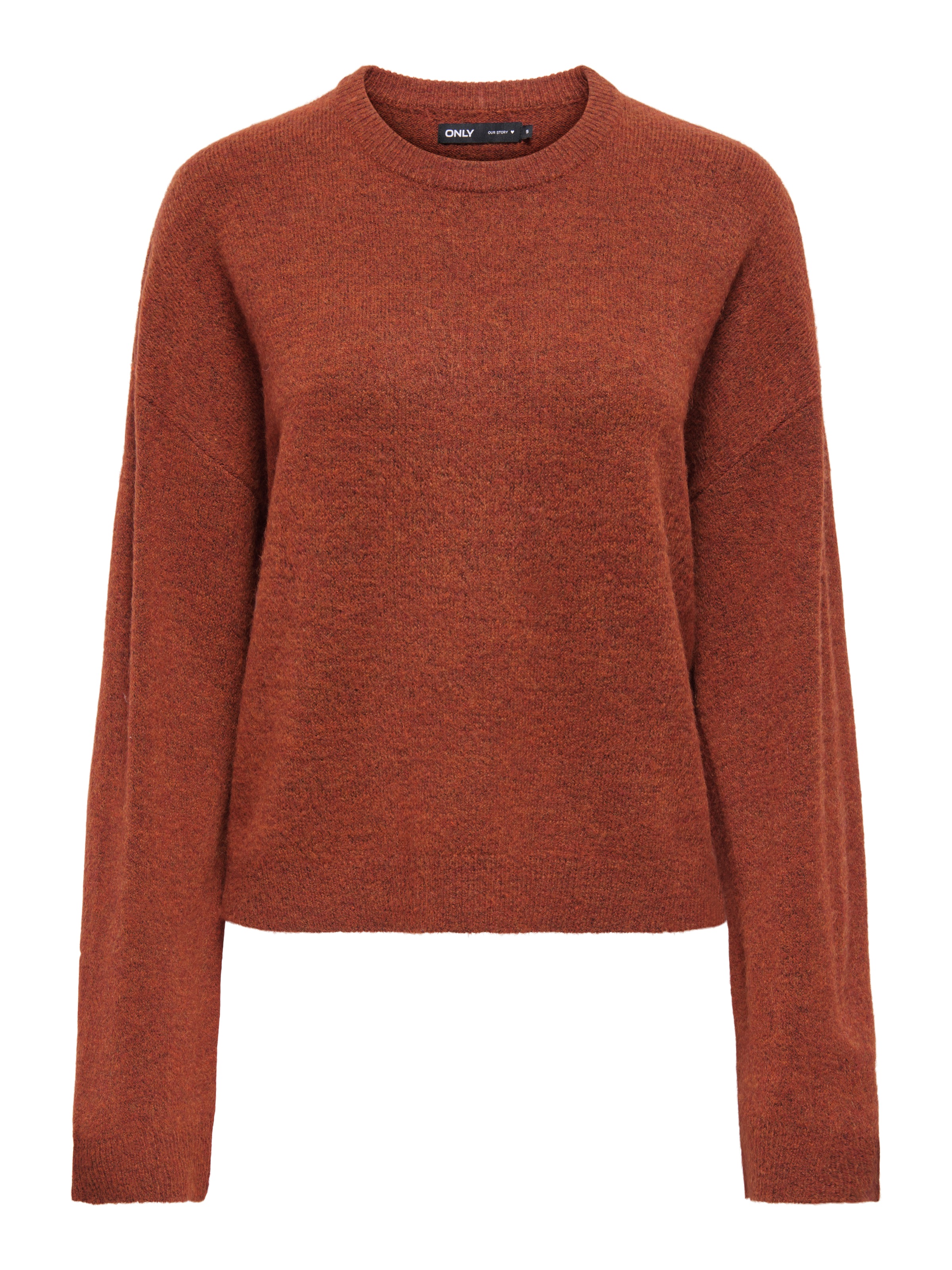 ONLY Pull à col rond »ONLSIMONI L/S O-NECK PULLOVER KNT NOOS« mélange de matériaux, coupe régulière