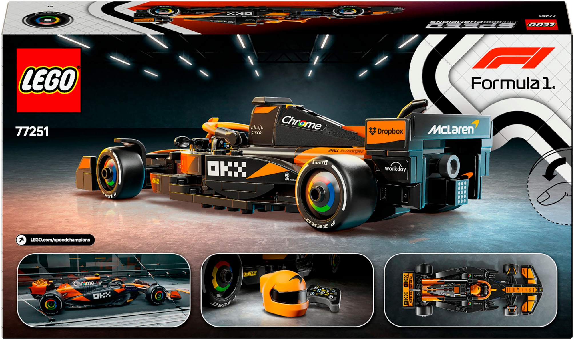 LEGO® Pions de construction »McLaren F1® Team MCL38 Rennauto (77251), LEGO® Speed Champions« Made in Europe