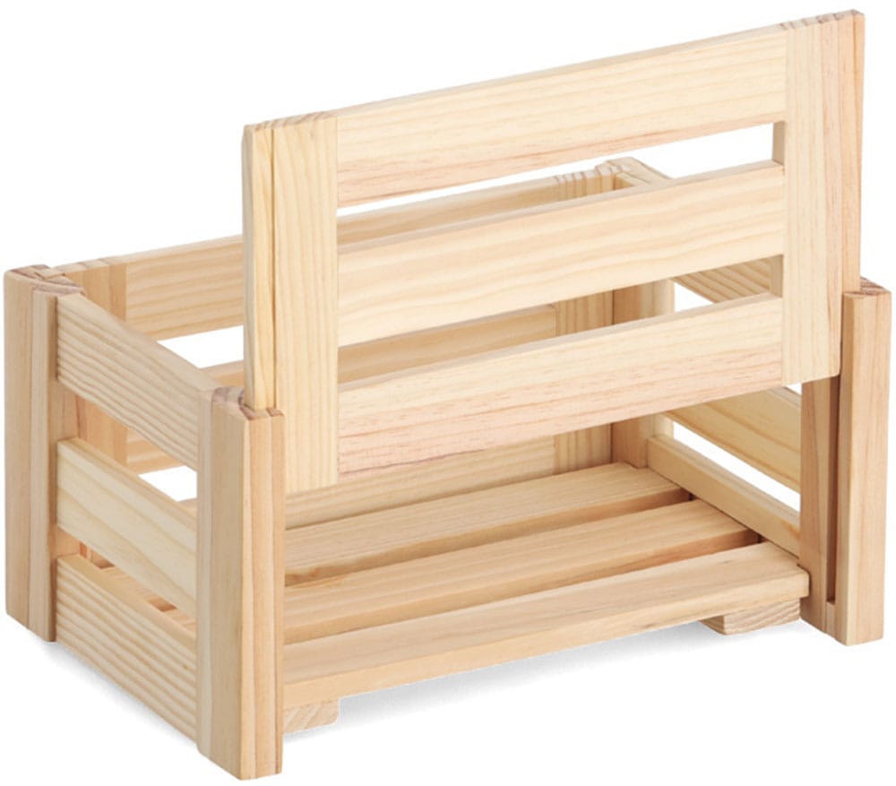 Zeller Present Boîte de rangement »'Leisten', Kiefer« natürliches Holz, vielseitig, Stecksystem