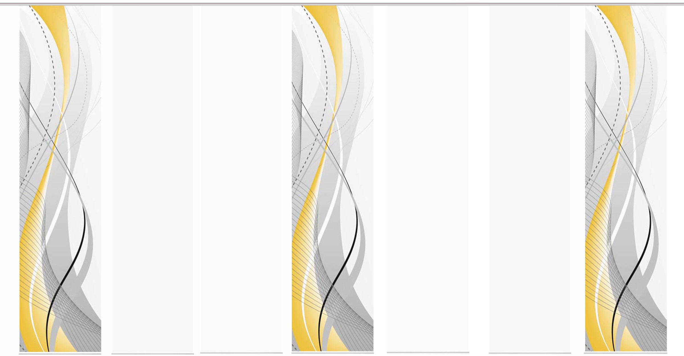 HOME WOHNIDEEN Schiebegardine »CARLISLE 7ER SET«, (7 St.), HxB: 245x60