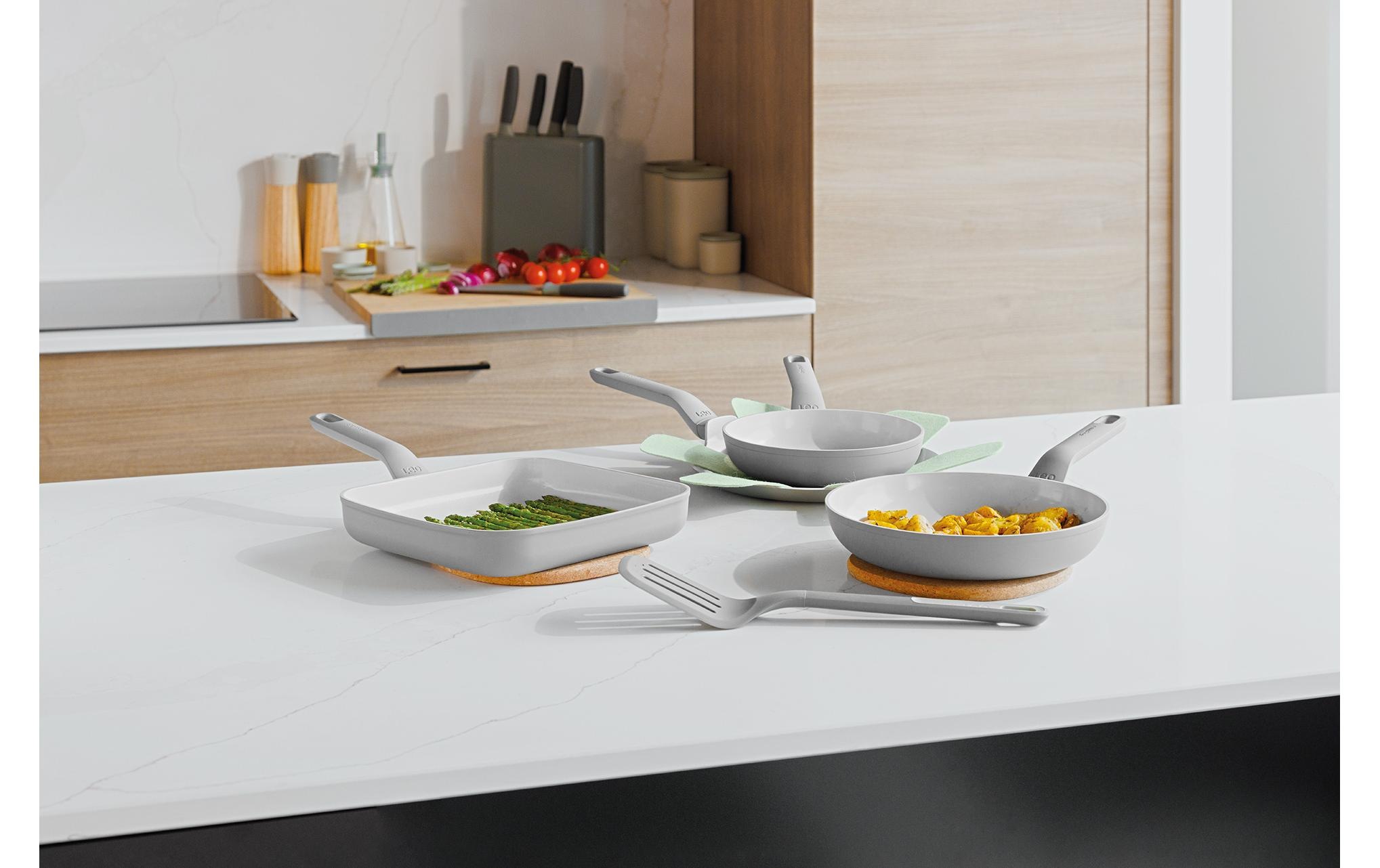 BergHOFF Bratpfanne »Leo Balance 5-teilig, Moonmist« Aluminium 5 Stk. tlg.