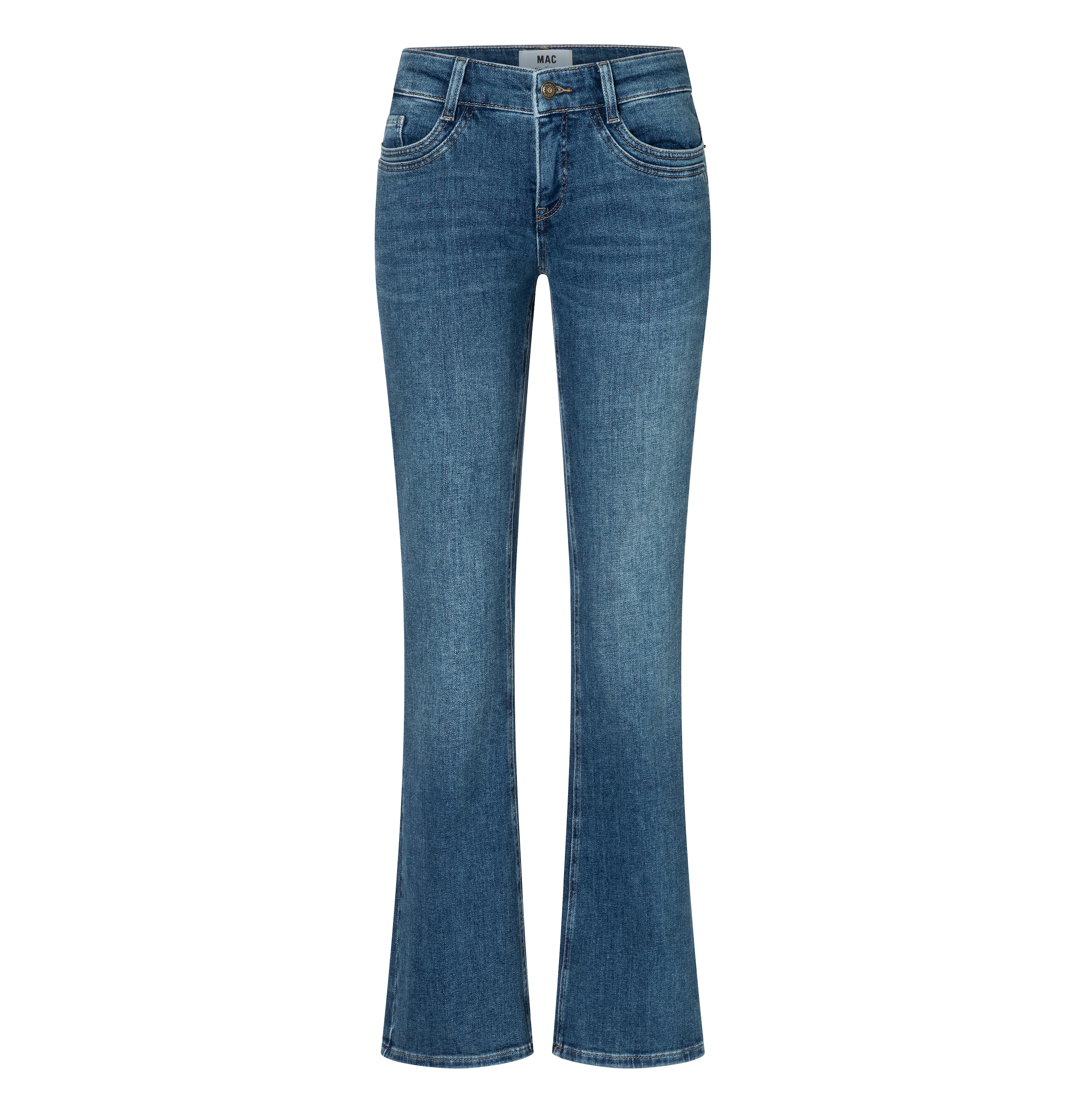 MAC Bootcut-Jeans »DETROIT flared« Aufwendig gearbeitete Details an den Vordertaschen