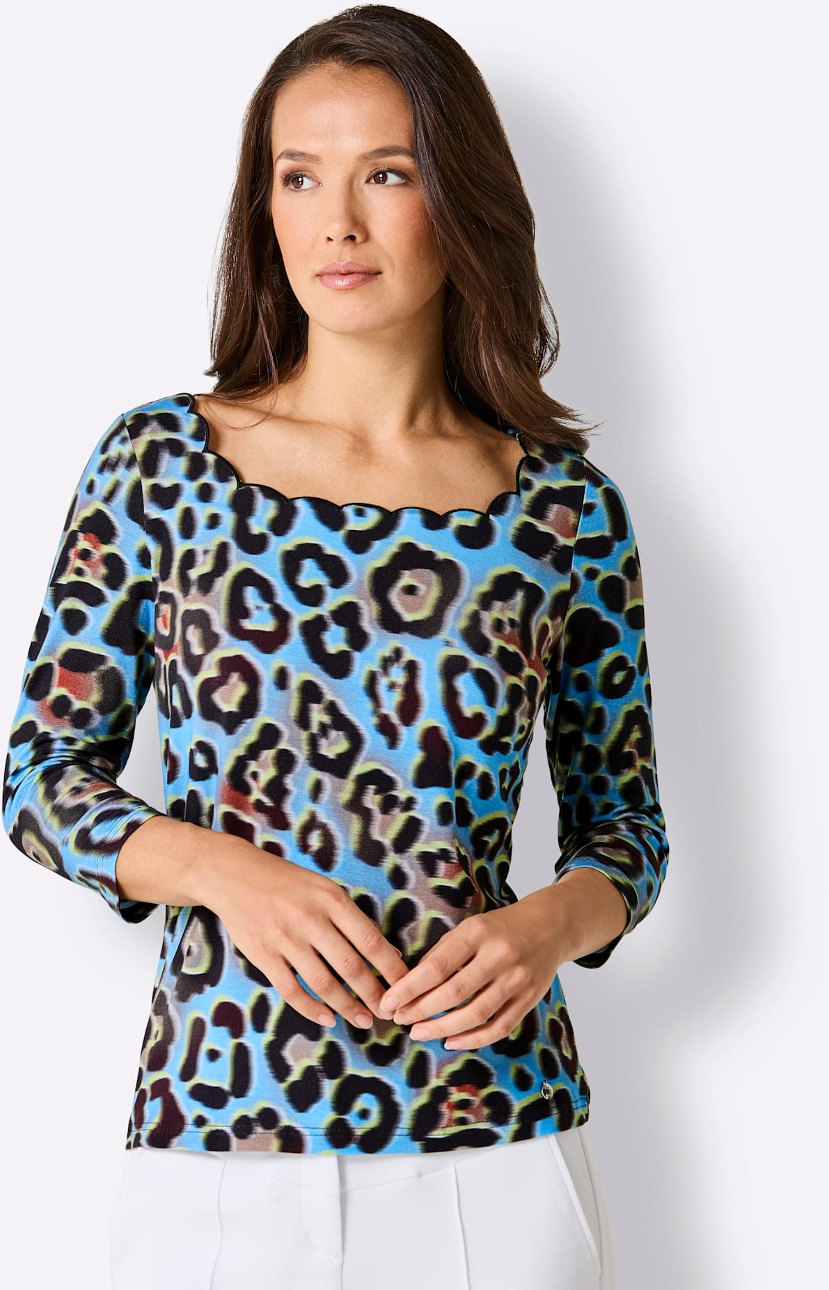 CREATION L PREMIUM T-shirt à manches 3/4 »Lyocell-Shirt« 1 pièces tlg.