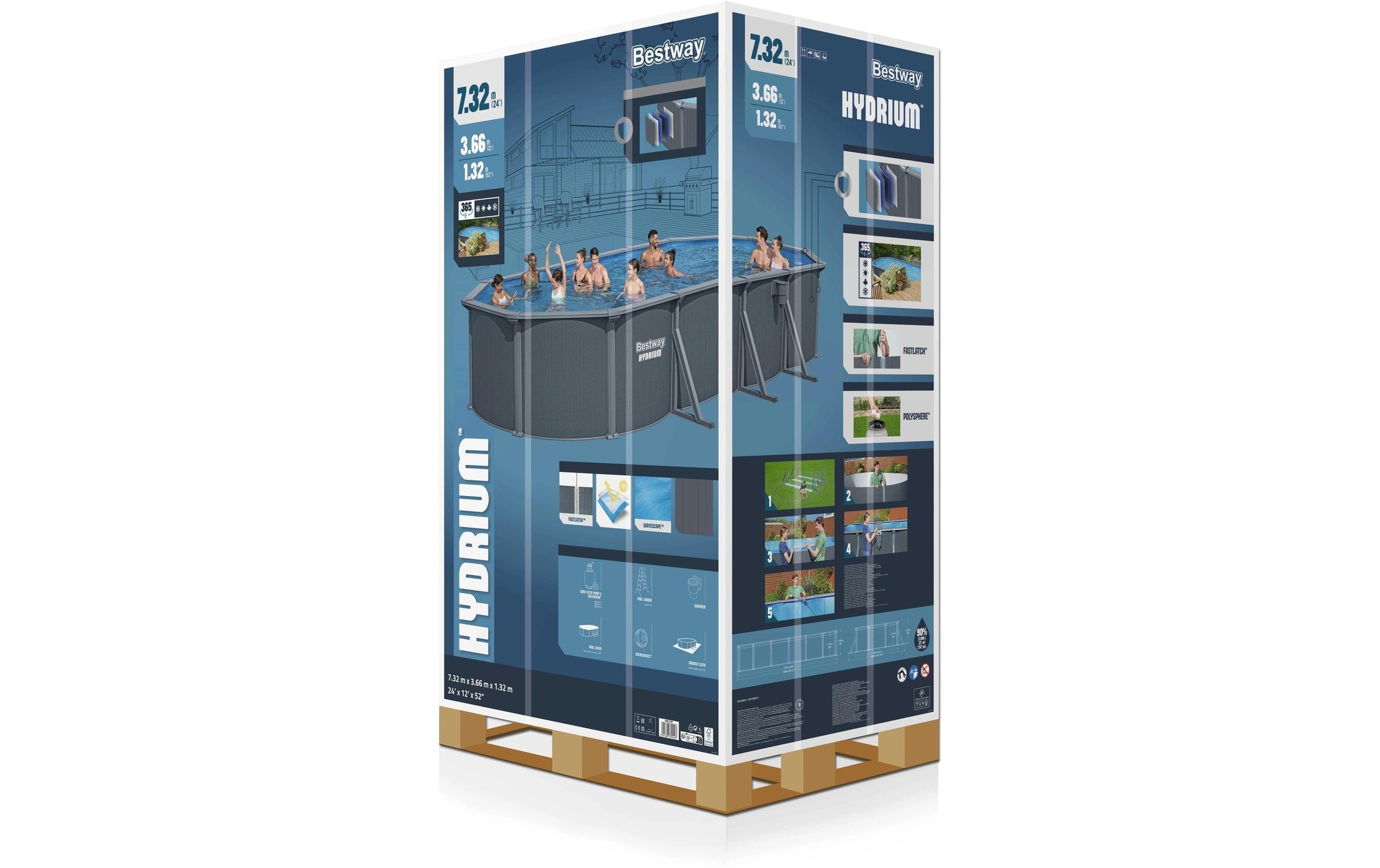 Bestway Piscine »Hydrium 366 x 132 cm«