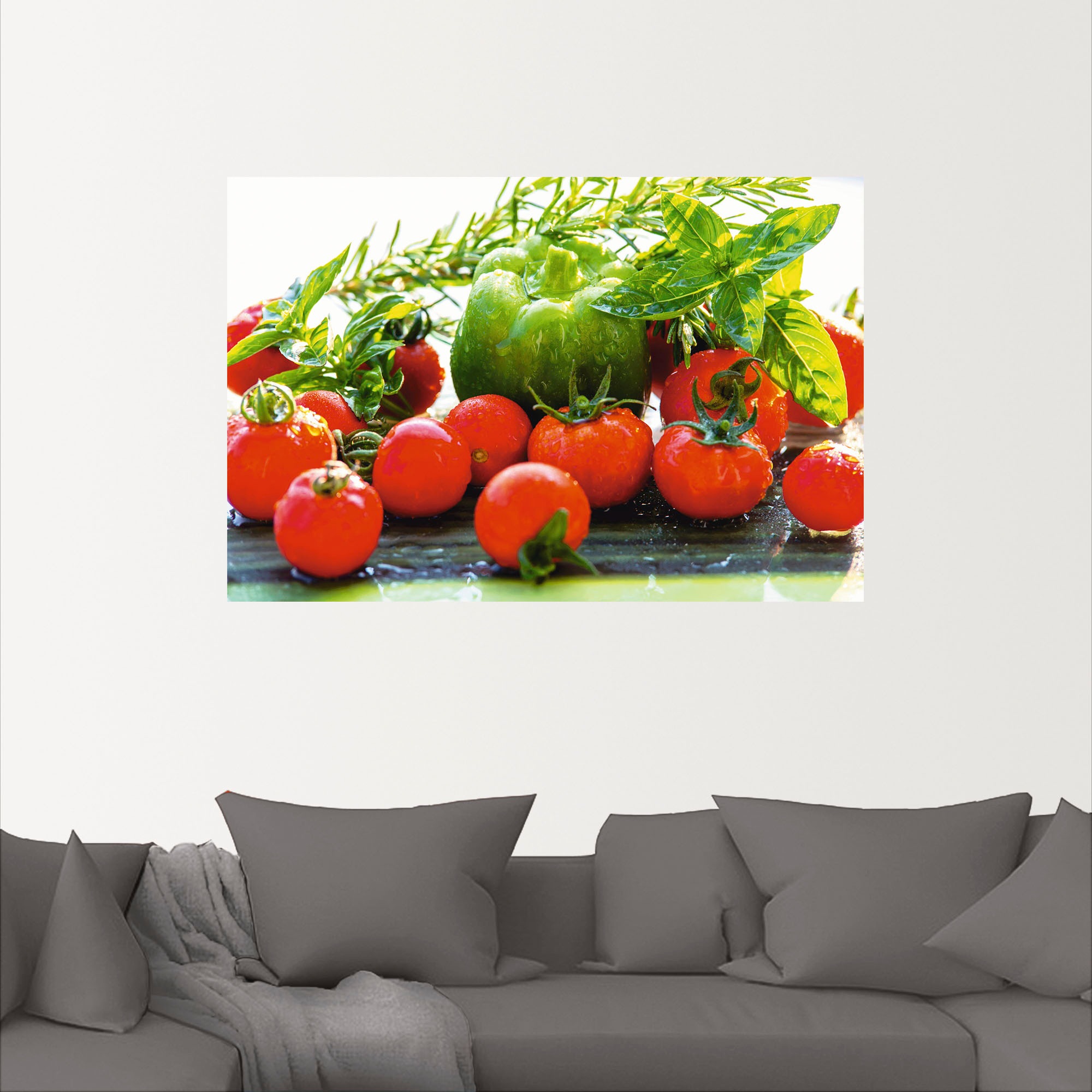 Artland Wandfolie »Garten frische Tomaten«, Lebensmittel, (1 St.), selbstklebend