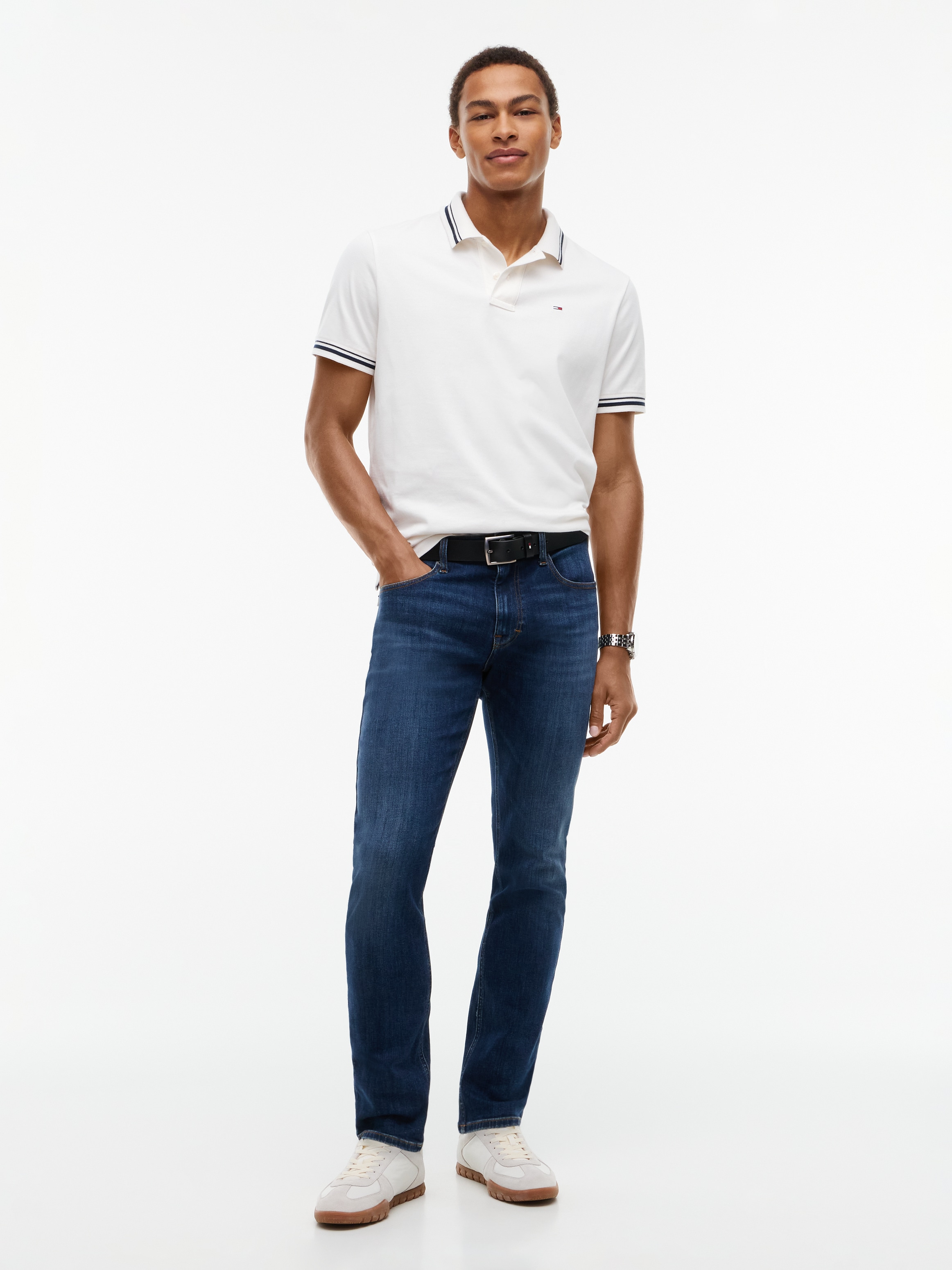 Tommy Jeans Jeans slim »SCANTON SLIM DJ0257« style 5 poches, mélange de coton