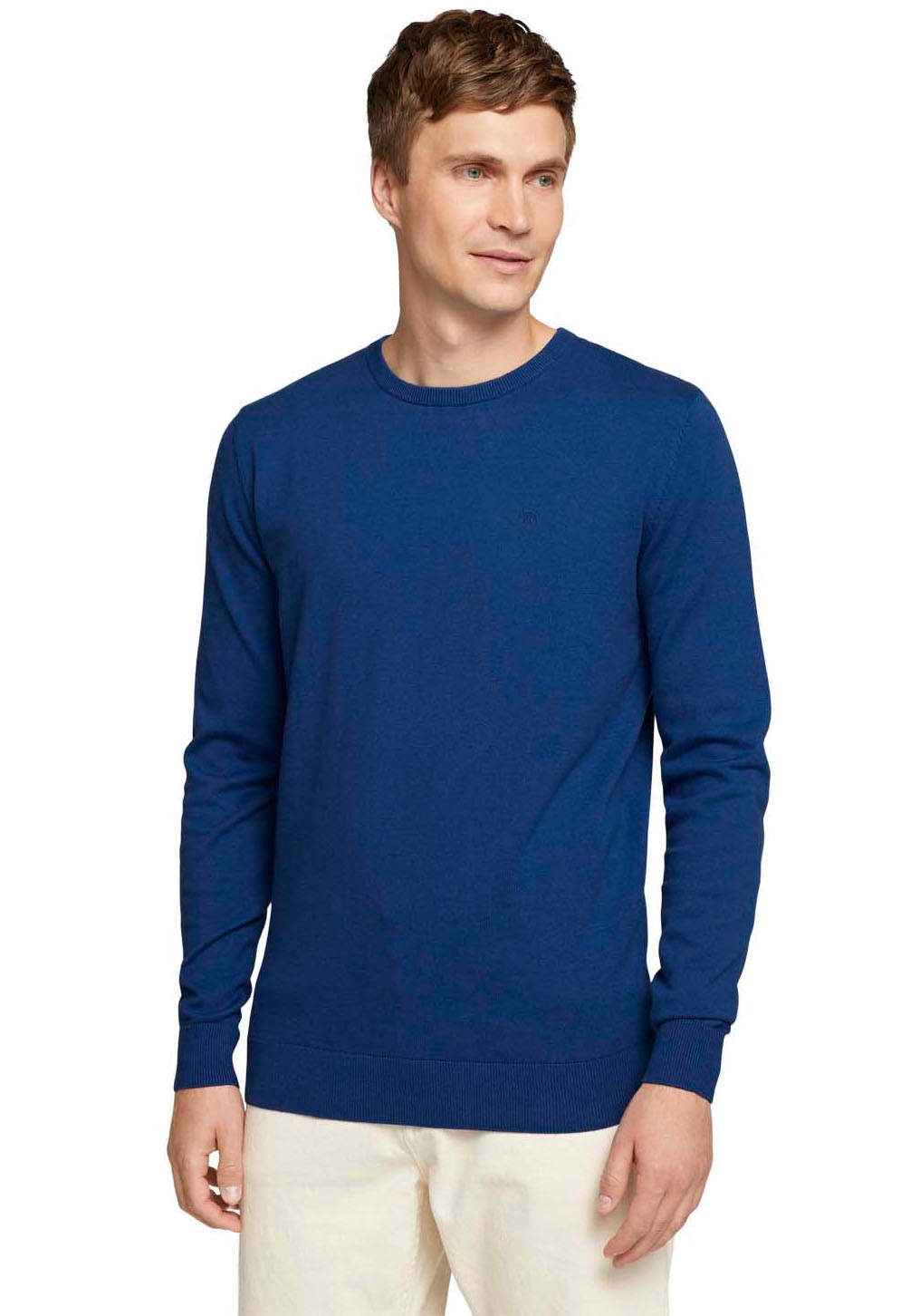 Image of TOM TAILOR Rundhalspullover, meliert bei Ackermann Versand Schweiz