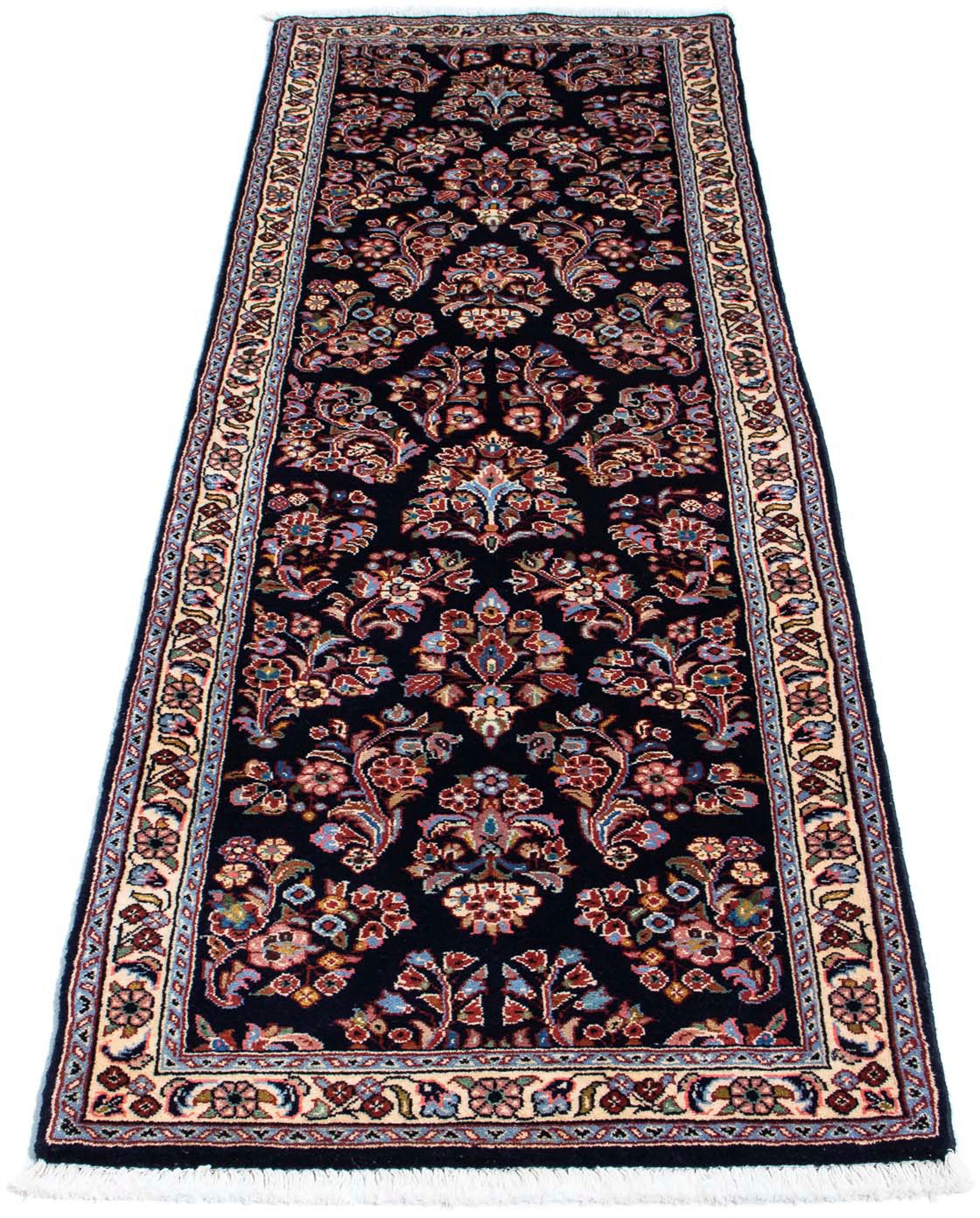 Image of morgenland Orientteppich »Perser - Classic - 212 x 64 cm - dunkelblau«, rechteckig, 10 mm Höhe, Wohnzimmer, Handgeknüpft, Einzelstück mit Zertifikat bei Ackermann Versand Schweiz