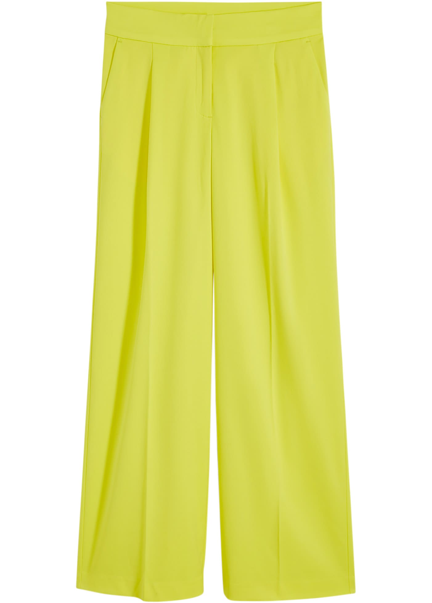 bonprix Pantalon marlène »Marlenehose«  en polyester, viscose et élasthanne, Regular Fit, jambes larges