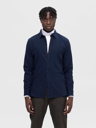 Image of SELECTED Langarmhemd "SLHSLIMOWEN-FLANNEL SHIRT LS NOOS"