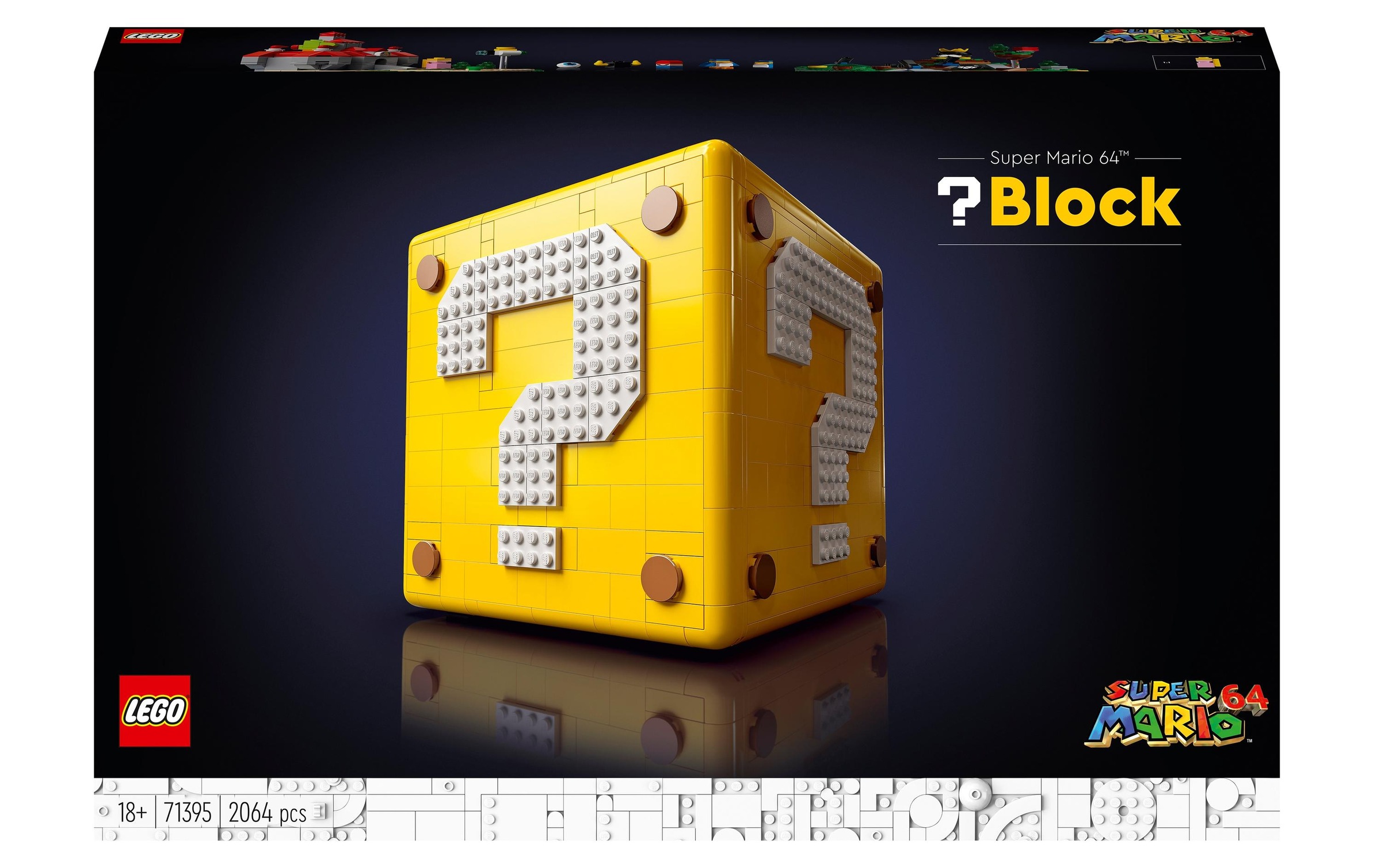 LEGO® Konstruktionsspielsteine »Mario Fragezeichen-Block«, (2064 St.)