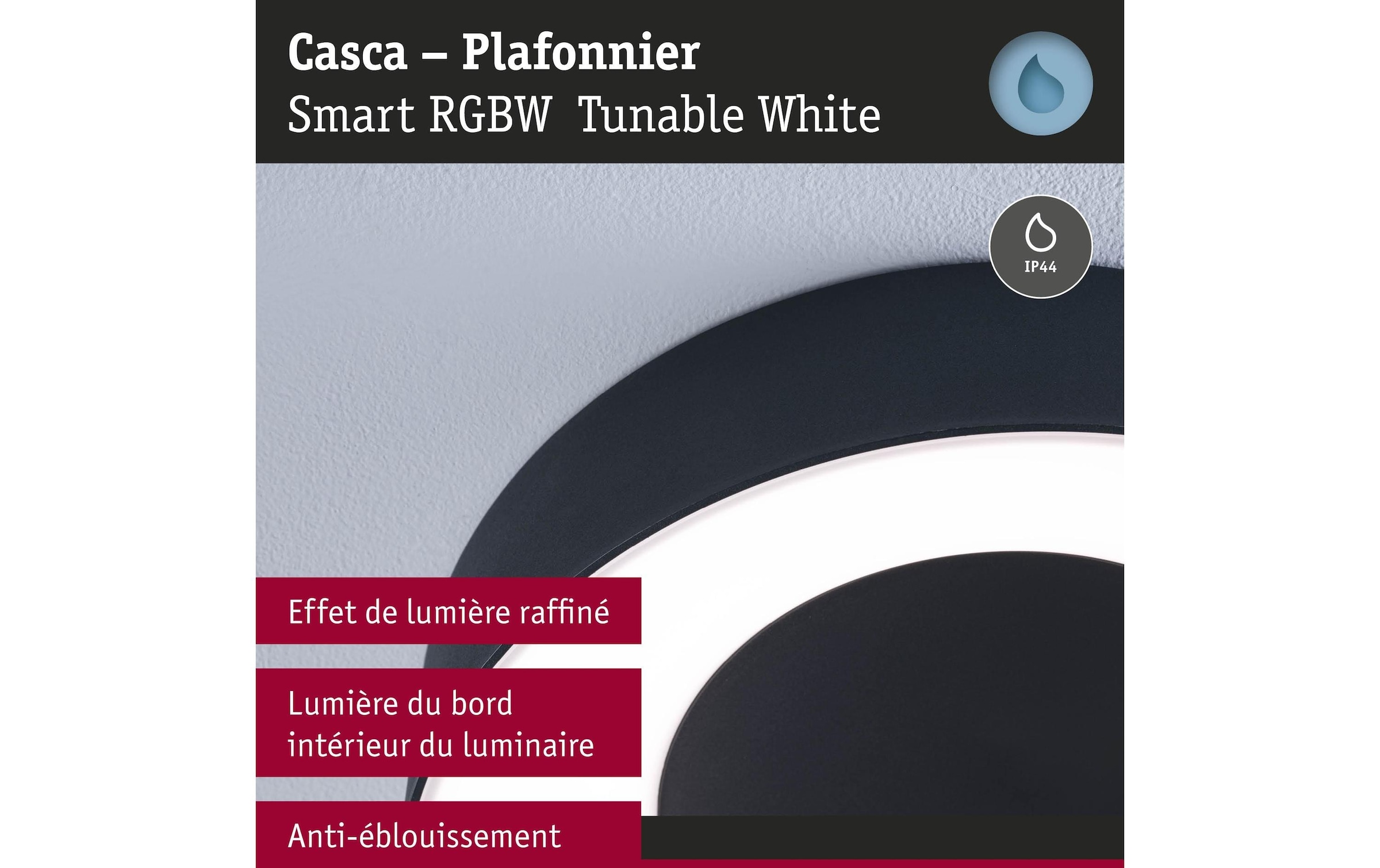 Paulmann Deckenleuchte »Casca« LED-Modul 1 Stk. Tageslichtweiss dimmbar