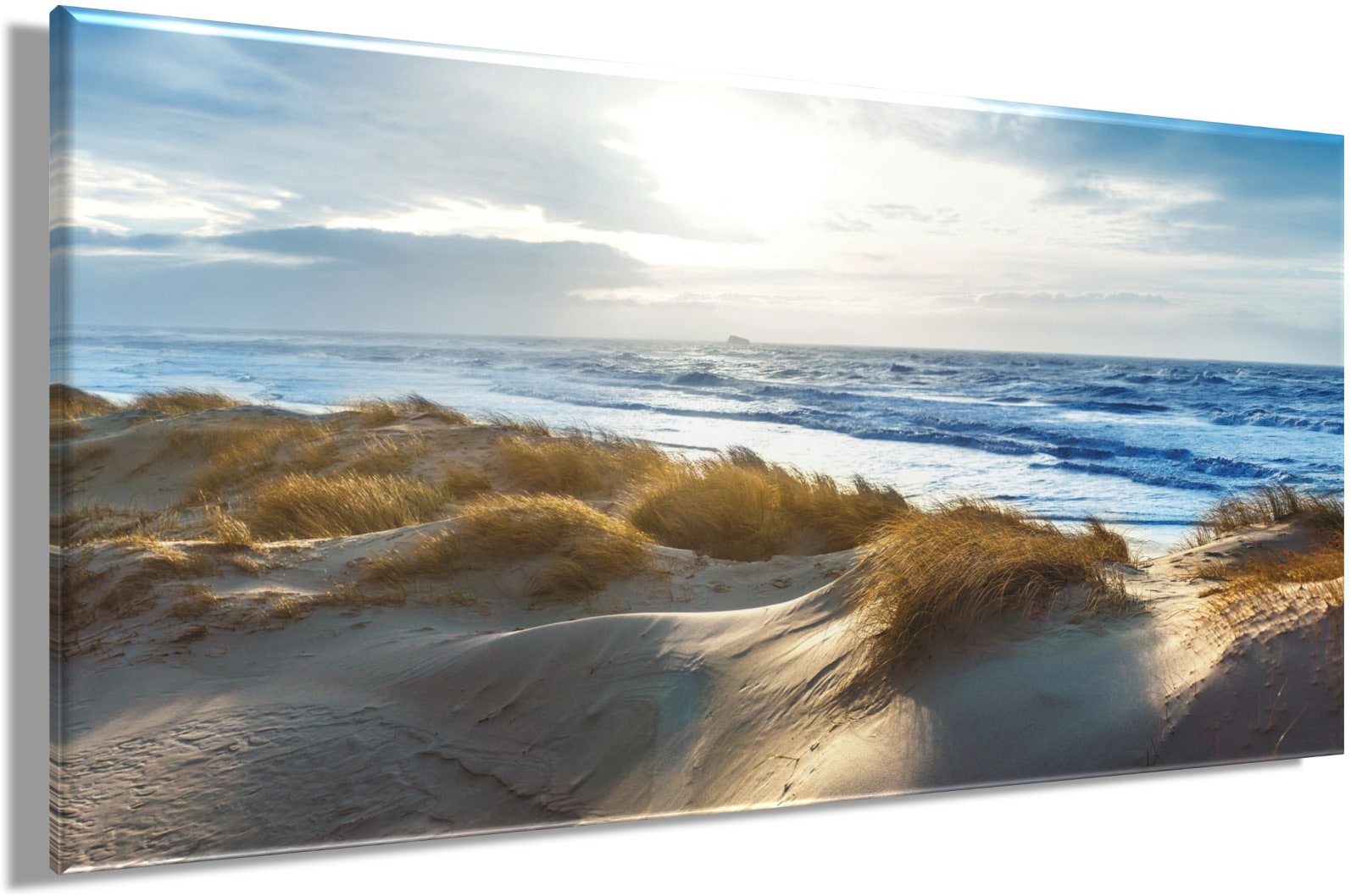Bönninghoff Leinwandbild »Wandbild DÜNE – Leinwandbild Keilrahmen Deko modern« Düne | Meer | Strand 1 Stk. tlg. auf Keilrahmen gespannt