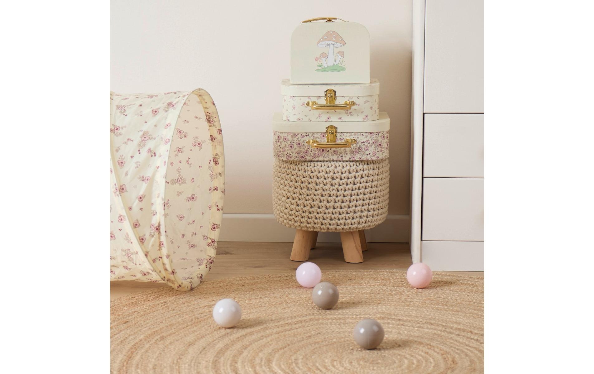 BIECO Spielwerkzeugkoffer »Ella vintage flowers 3er Set«