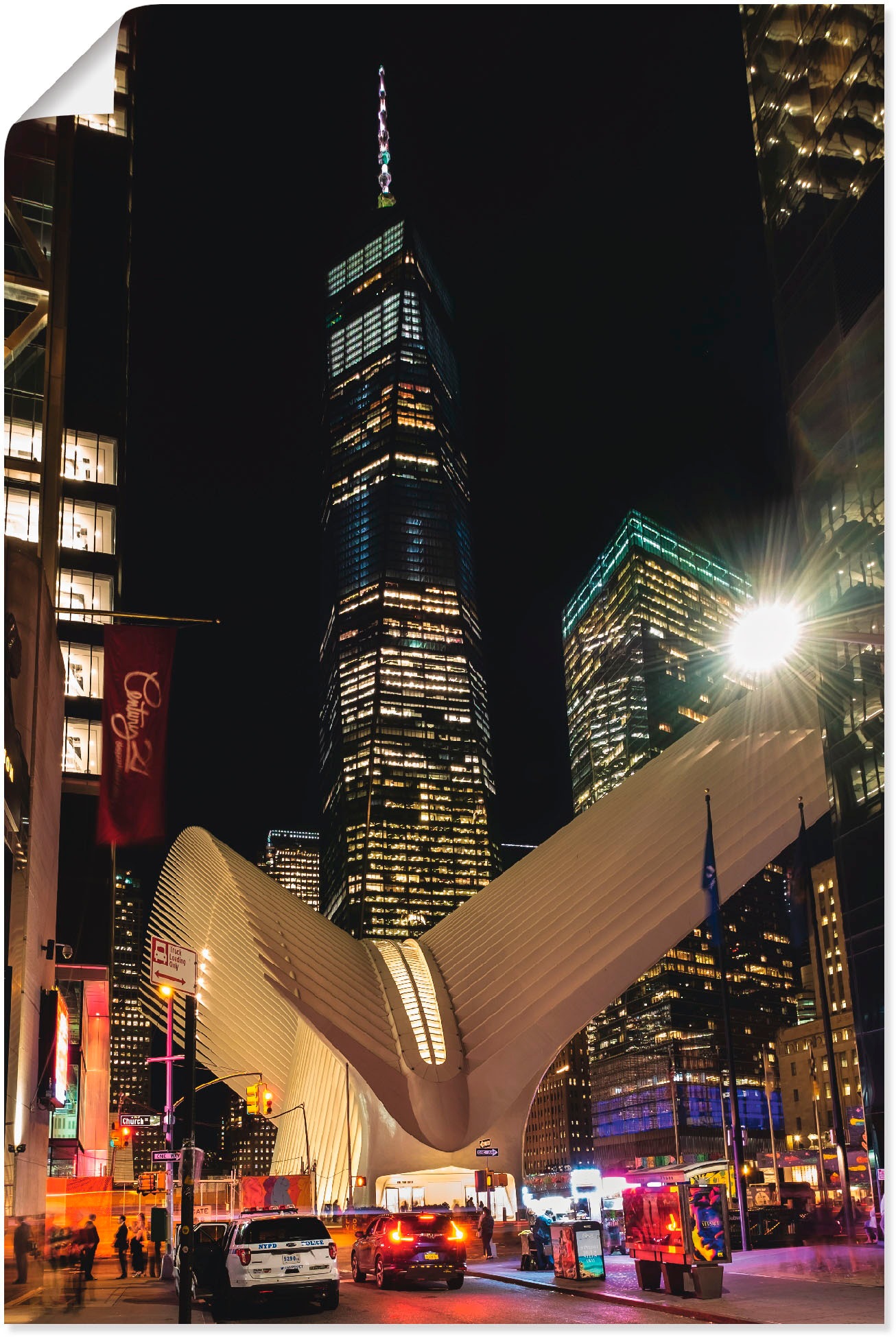 Image of Artland Wandbild »World Trade Center New York«, Amerika, (1 St.), in vielen Grössen & Produktarten - Alubild / Outdoorbild für den Aussenbereich, Leinwandbild, Poster, Wandaufkleber / Wandtattoo auch für Badezimmer geeignet bei Ackermann Versand Schweiz