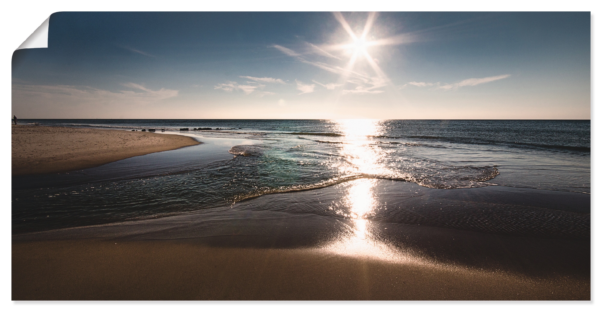 Image of Artland Wandbild "Sylt IV" Strand 1 Stk. tlg. als Leinwandbild, Poster in verschied. Grössen