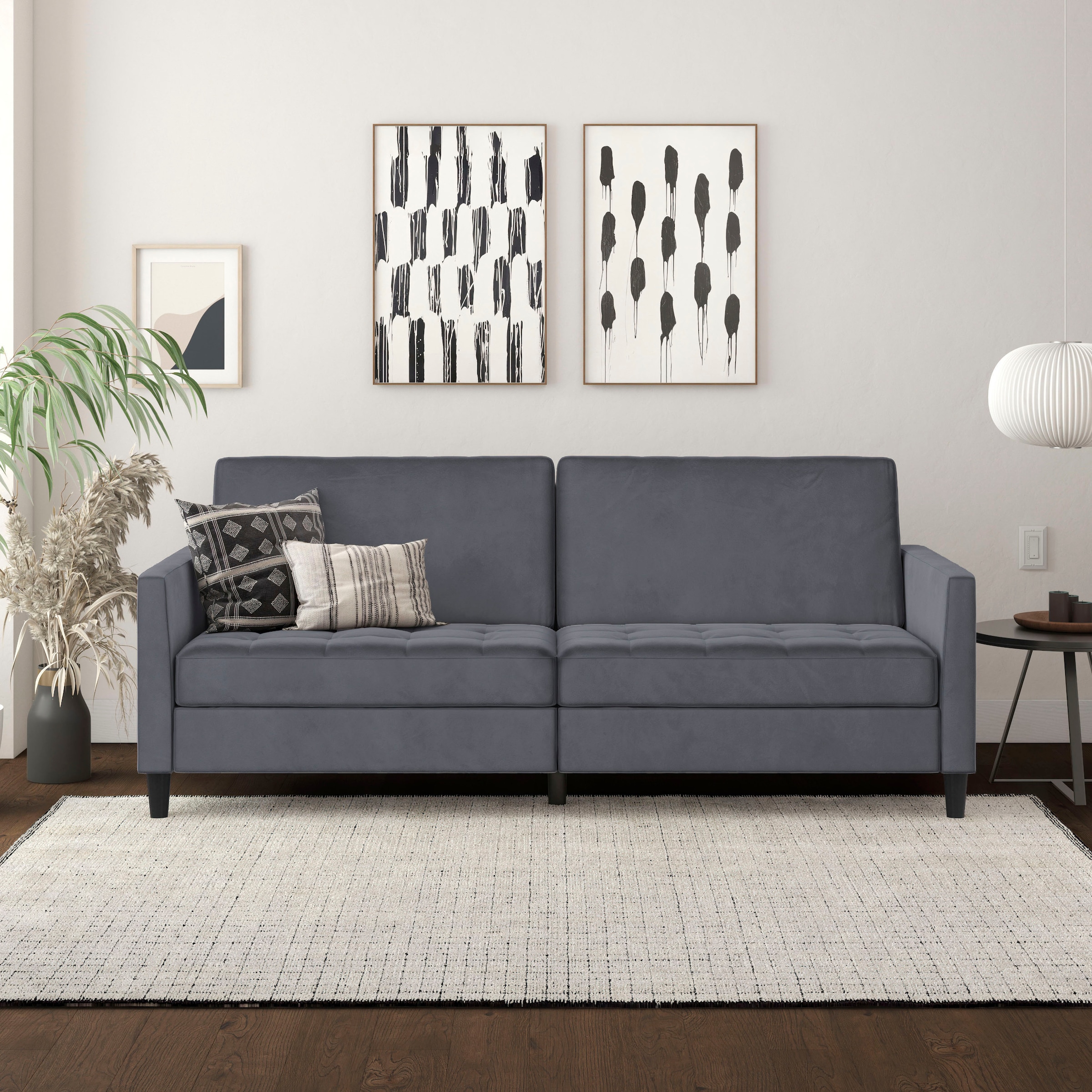 Dorel Home 3-Sitzer »Presley« Sofa mit Bett-Funktion und verstellbarer Rückenlehne