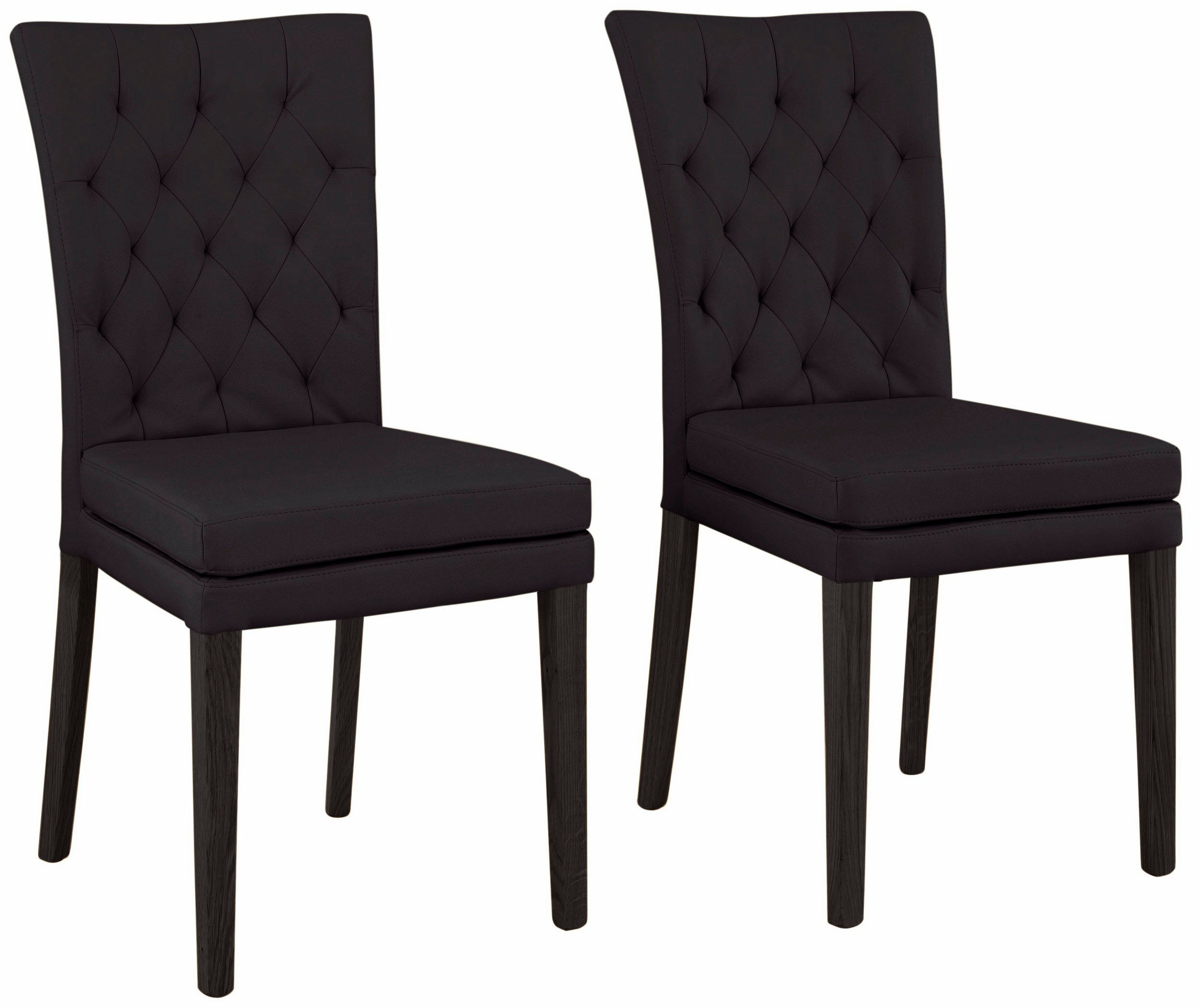 Image of Home affaire 4-Fussstuhl »Colorado«, (Set), 6 St., Kunstleder, Beine aus massiver Buche, wengefarben lackiert, Im 2er, 4er oder 6er-Set bei Ackermann Versand Schweiz