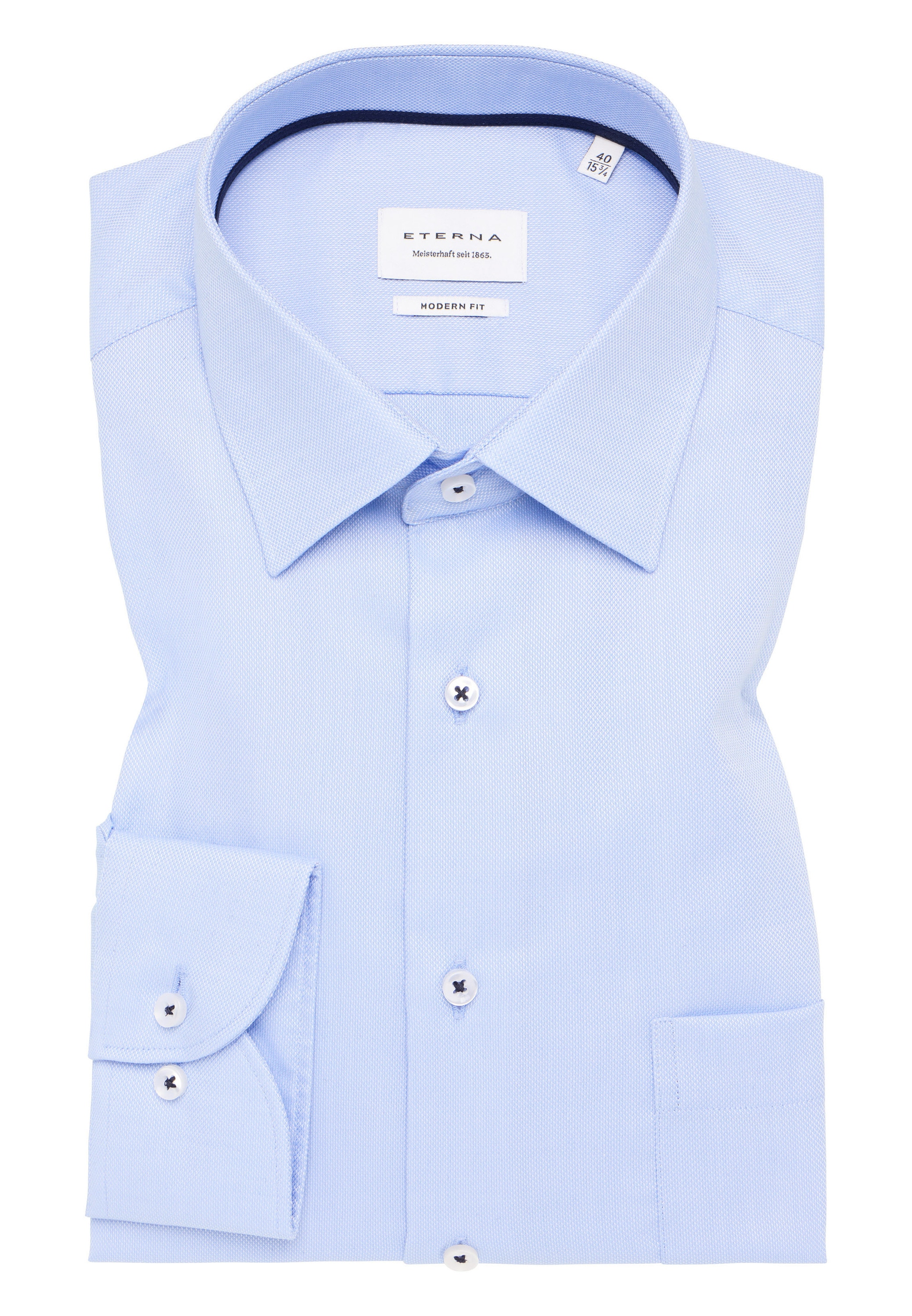 Eterna Langarmhemd »MODERN FIT«, NON IRON (bügelfrei)